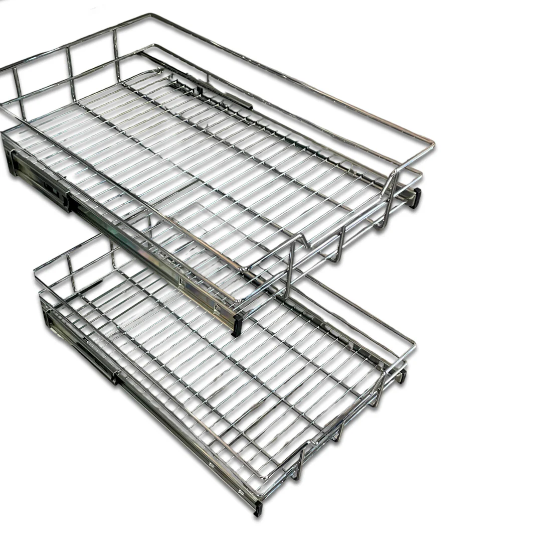15'' TWO TIER WIRE BASKET SOFT CLOSE (H: 18 1/4" - W: 14 1/2" - D: 22") - Image 4