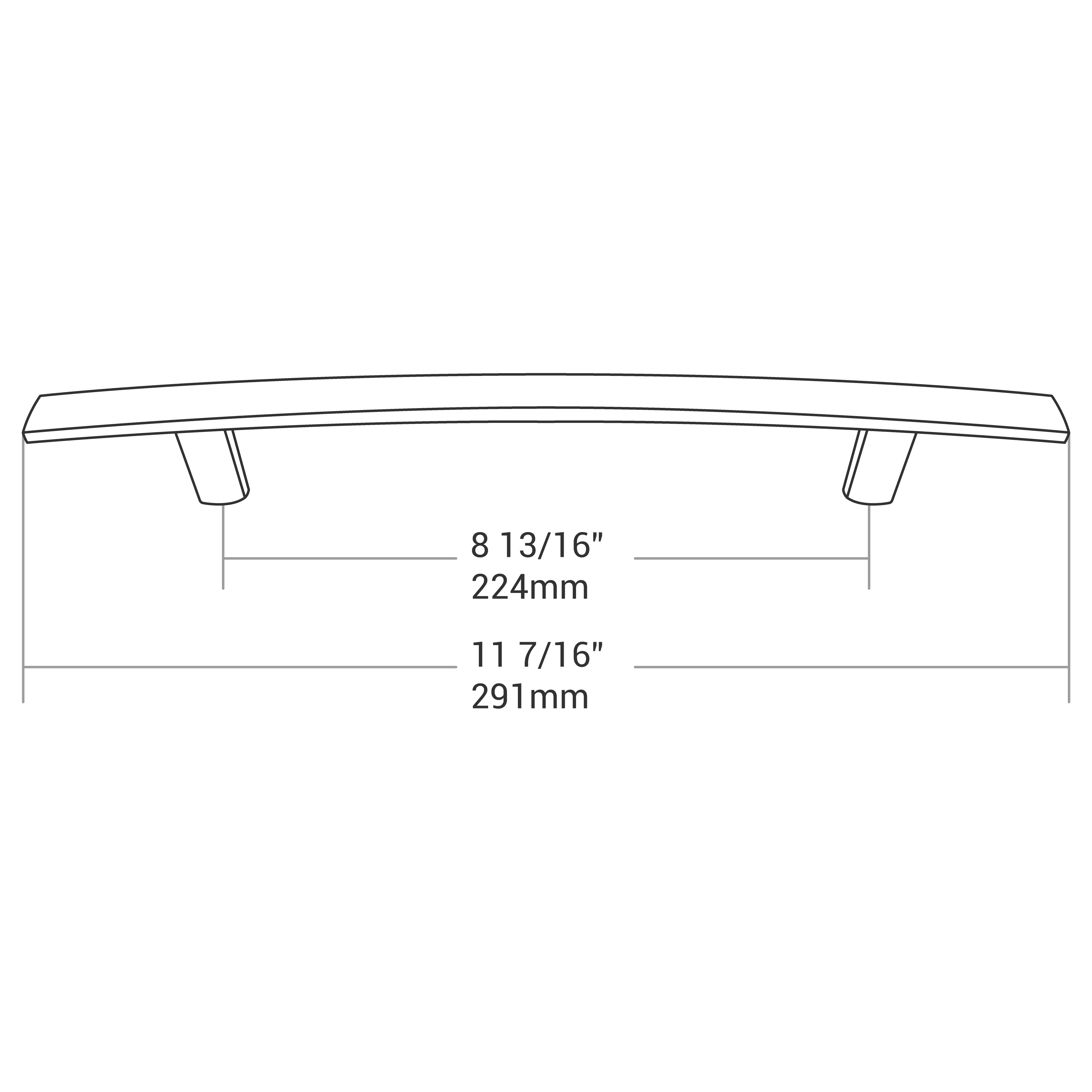 HANDLE MATT BLACK 224MM - Image 4