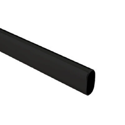 Oval Closet Tube 30 x 15 x 0.8 mm 10 x Bag MATT BLACK - Image 3