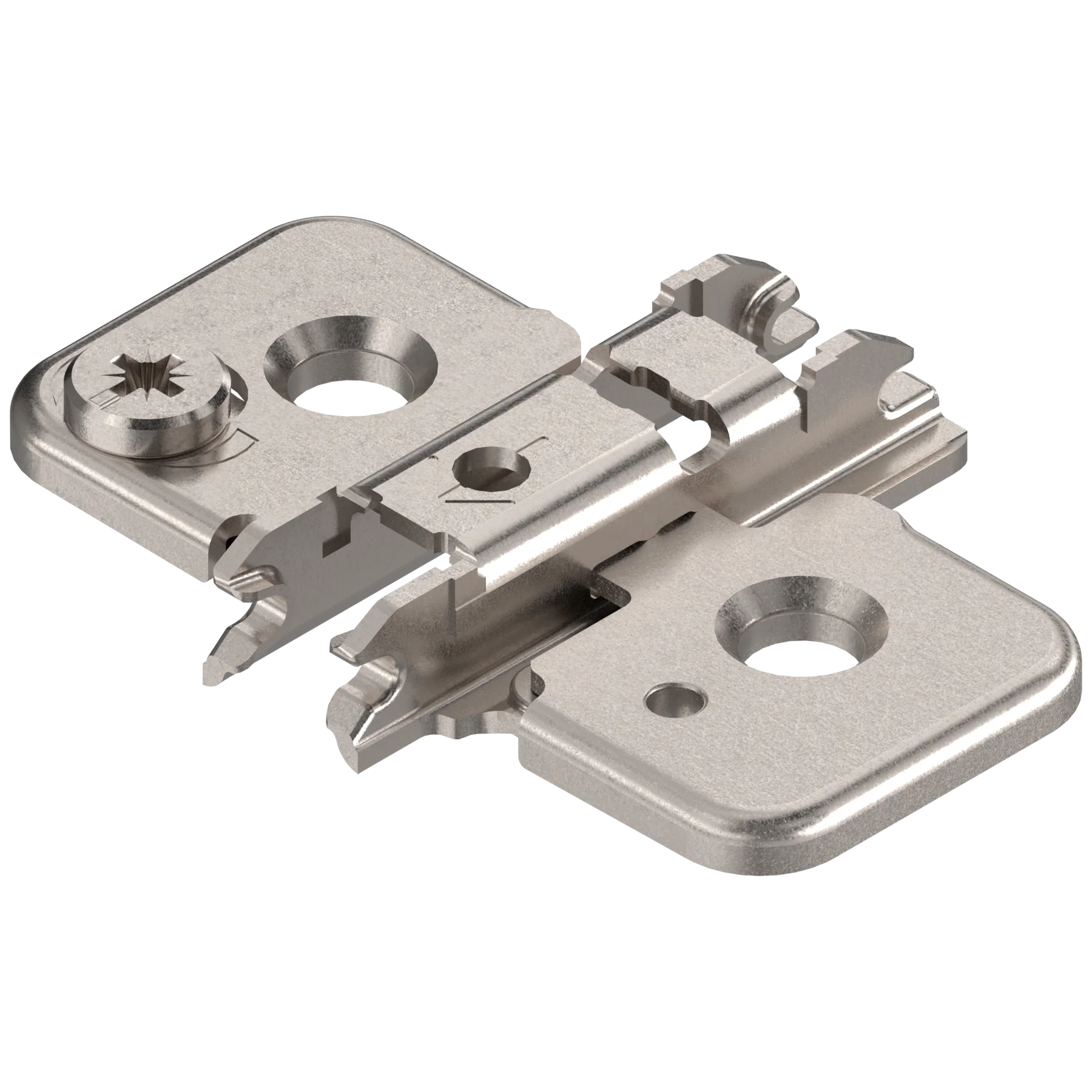 CLIP mounting plates NEW CAM height adjustable mounting plates 6mm Nickel