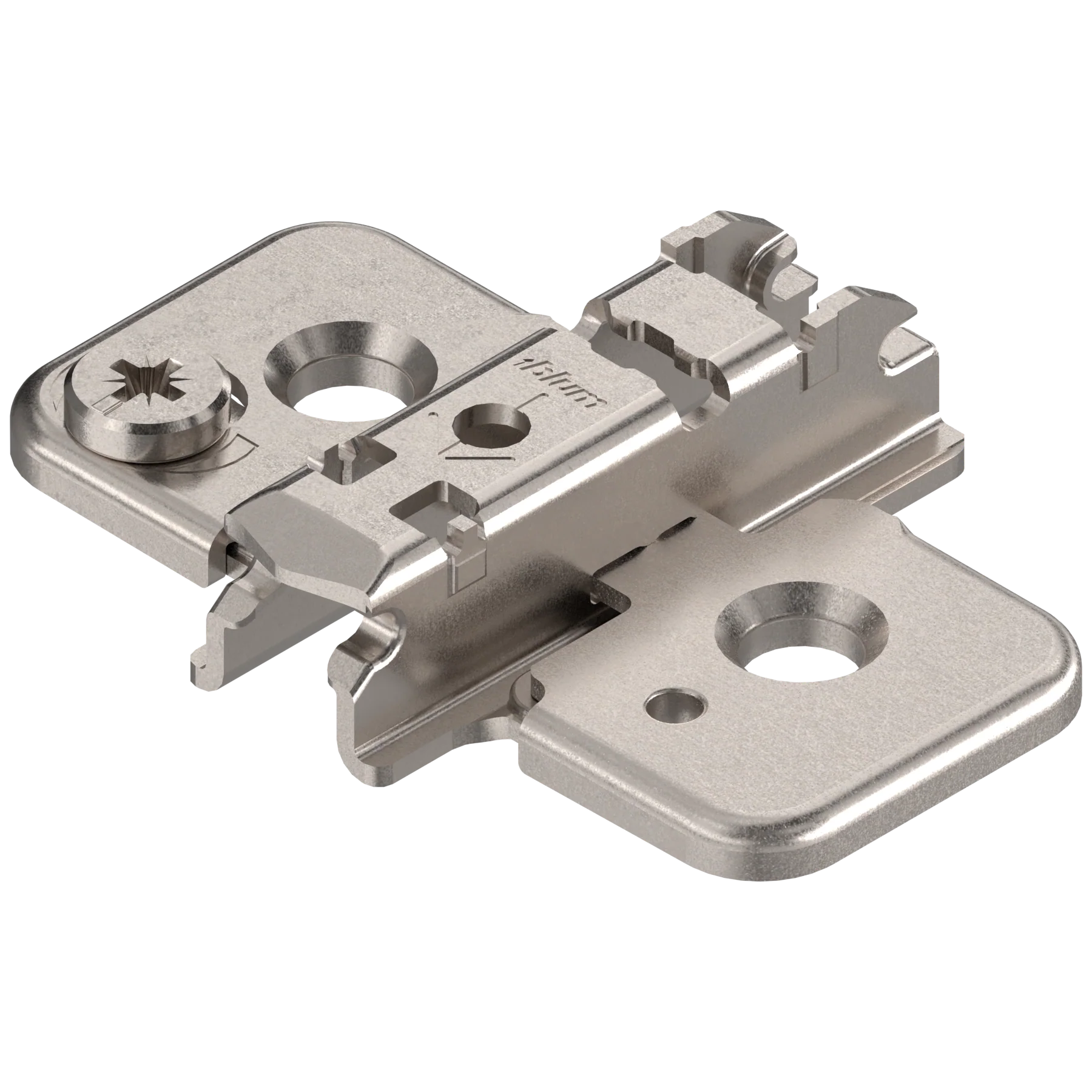 CLIP mounting plates NEW CAM height adjustable mounting plates 9mm Nickel