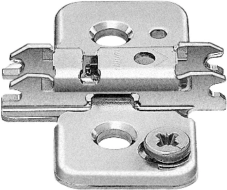 CLIP mounting plates Cam height adjustable mounting plates 3mm Nickel - Image 2
