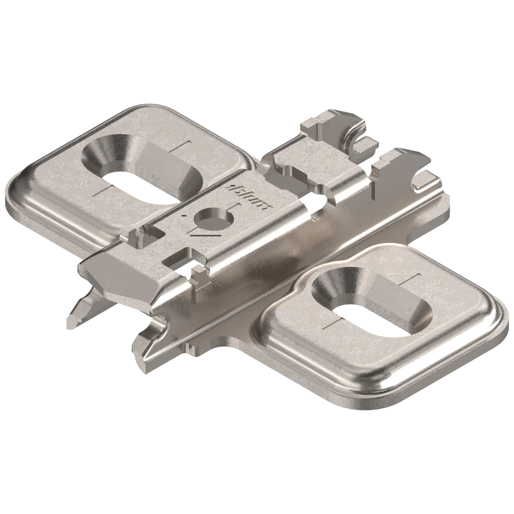 CLIP wing mounting plates wood screw 0mm Nickel
