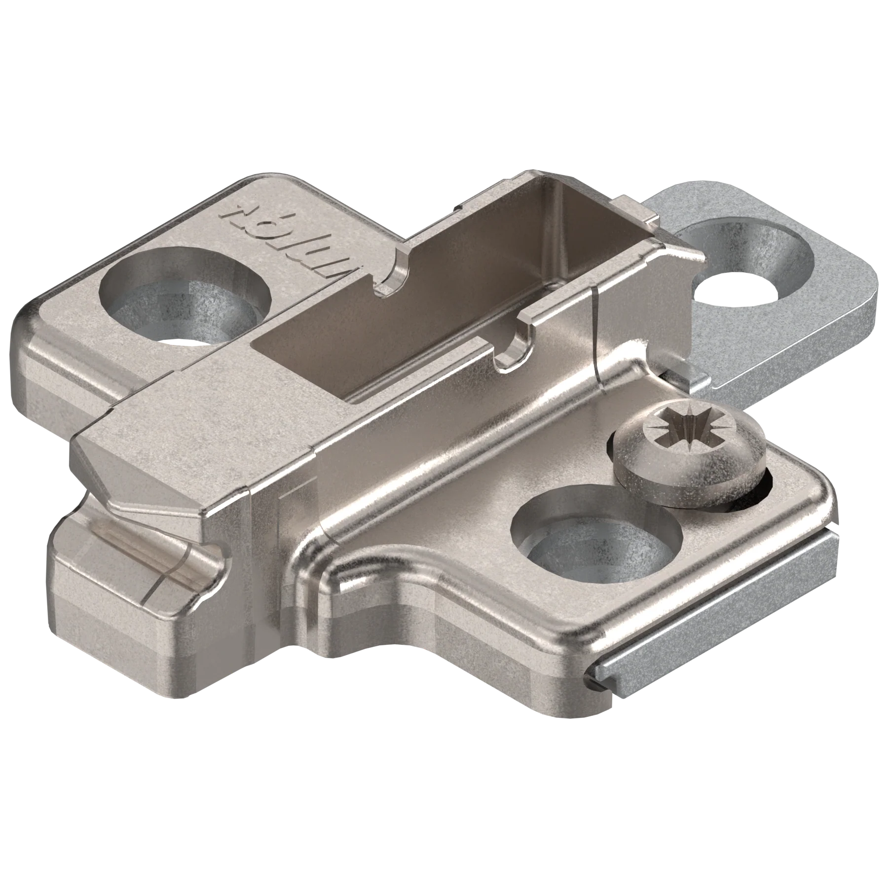 CLIP mounting plates Wing mounting plates 3mm Nickel system screw