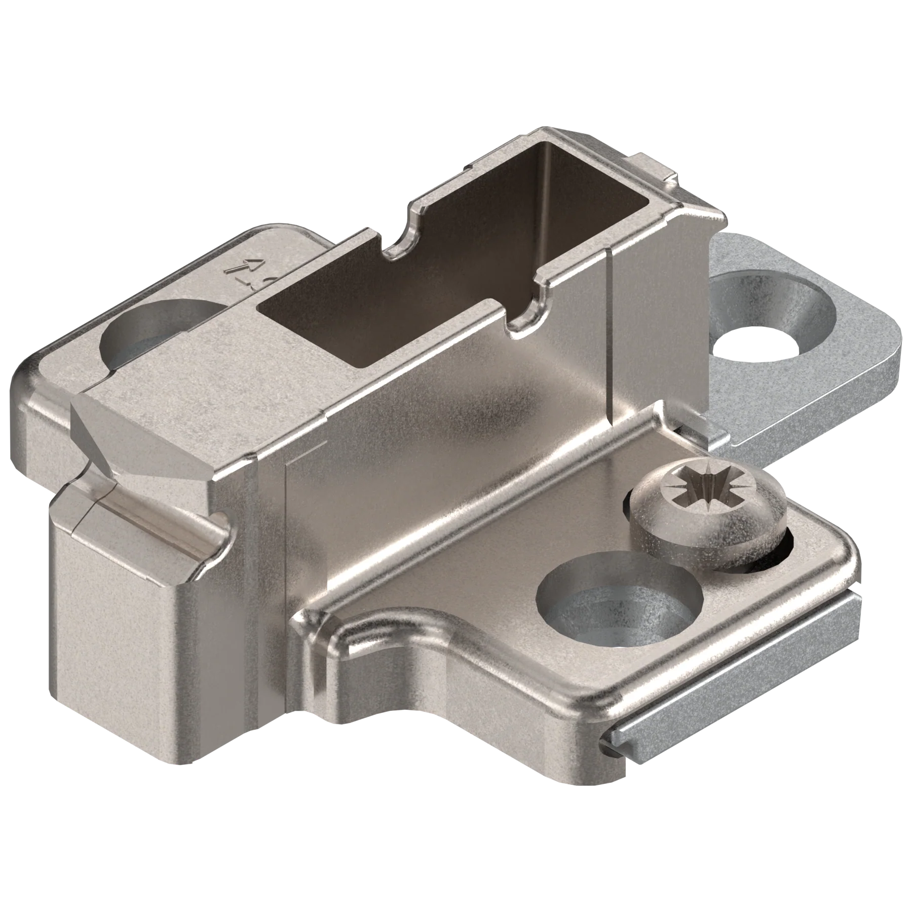 CLIP mounting plates Wing mounting plates 18mm Nickel system screw