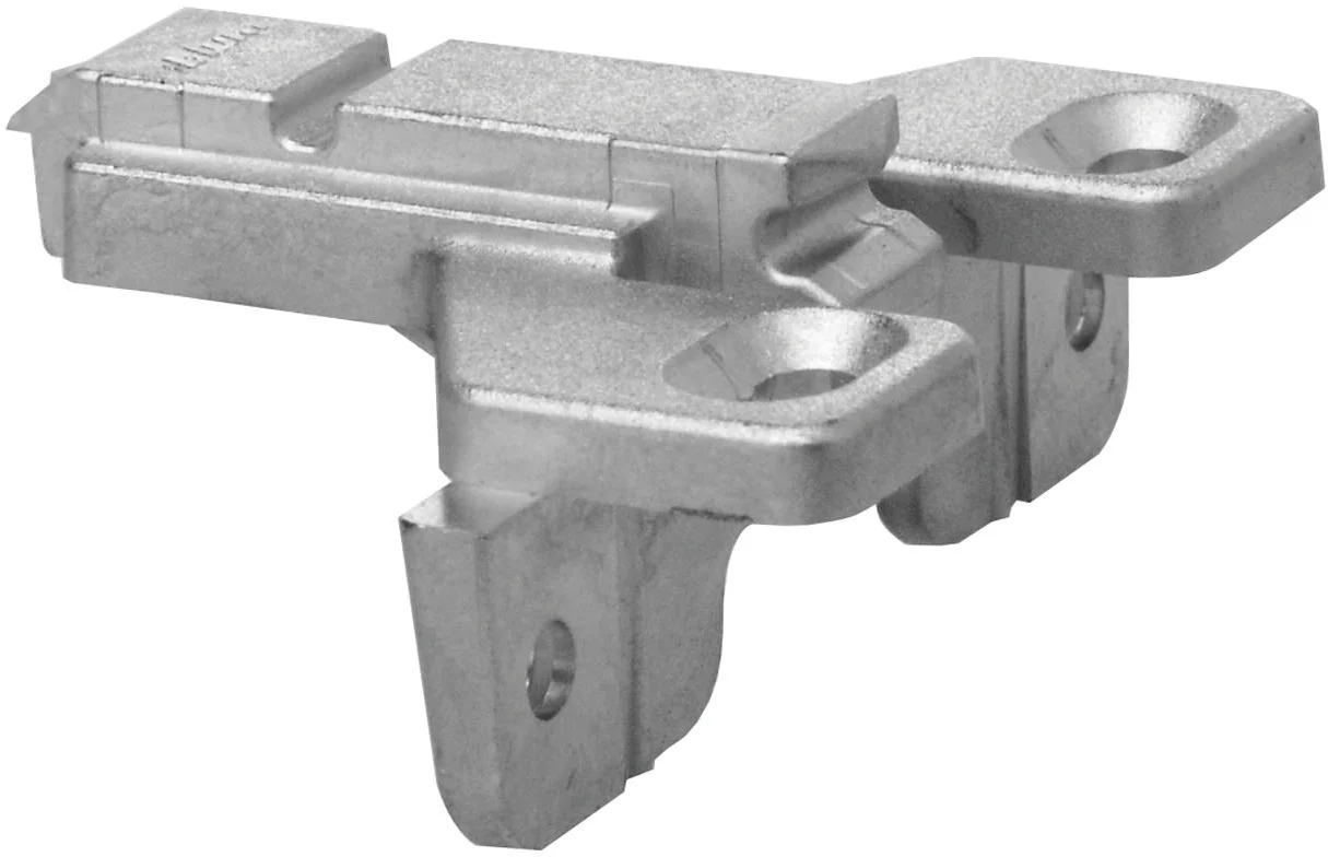 CLIP mounting plates Mounting plates for face frame applications 0mm Nickel with flange - Image 2