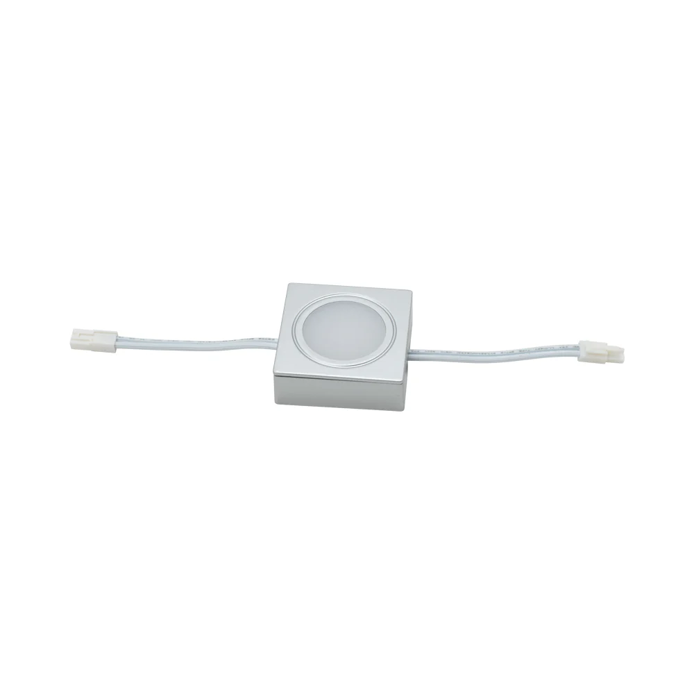 Light Square Plastic Silver Warm White - Image 2