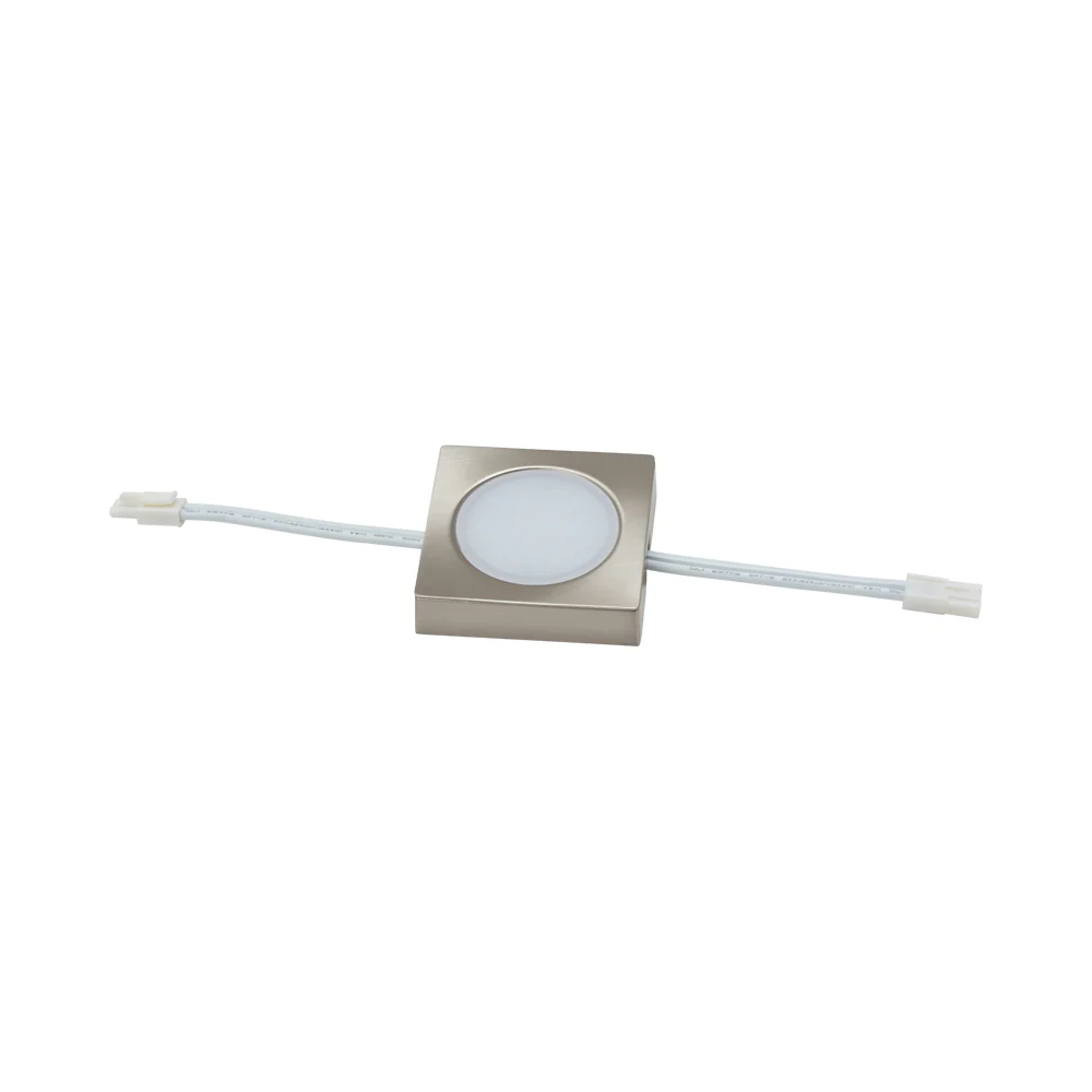 Light Square Steel Clear White