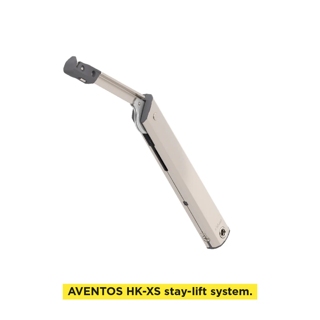 Aventos HK-XS Small Stay Lift, Lift Mechanism, PF=180-800 (One-Sided Lift Mechanism), For TIP-ON, Nickel-Plated - Image 6