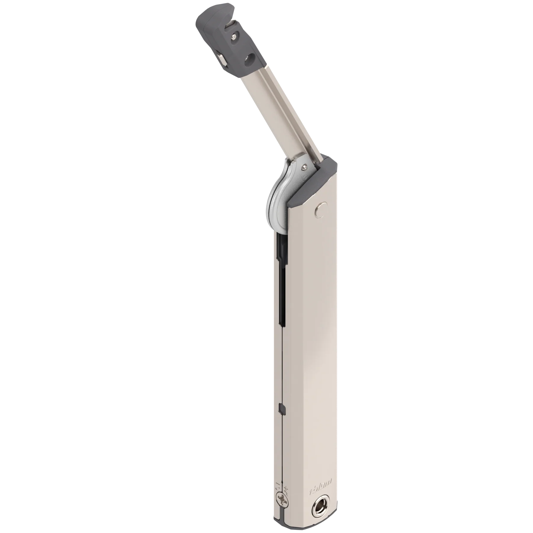 Aventos HK-XS Small Stay Lift, Lift Mechanism, PF=800-1600 (One-Sided Lift Mechanism), For TIP-ON, Nickel-Plated