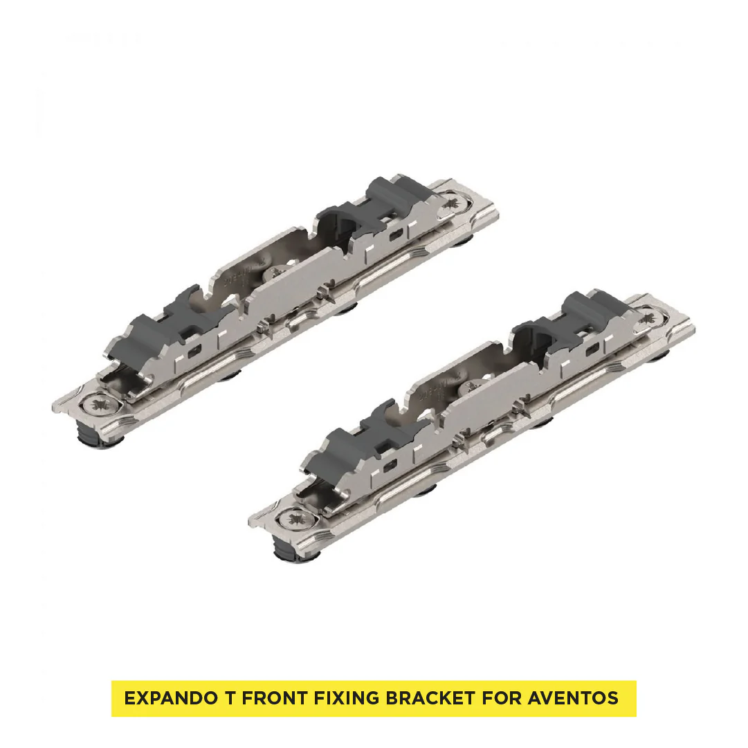 Aventos HS/HL/HK and HK Top Lift Systems, Mounting Plate With Bracket for Thin Fronts, EXPANDO T, Nickel-Plated - Image 4