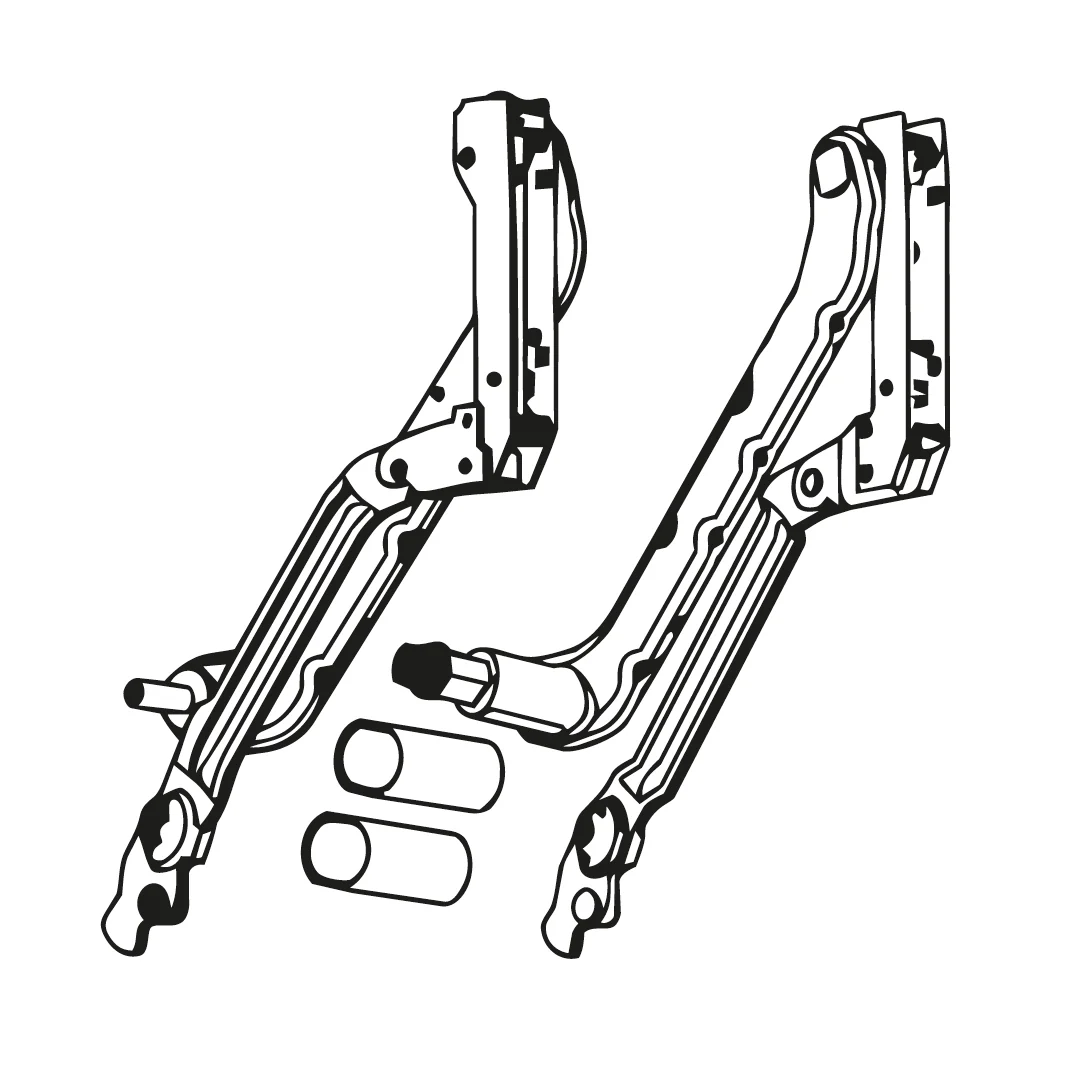 SERVO-DRIVE for AVENTOS HL Arm assembly Nickel Cabinet height 350-399 mm - Image 5