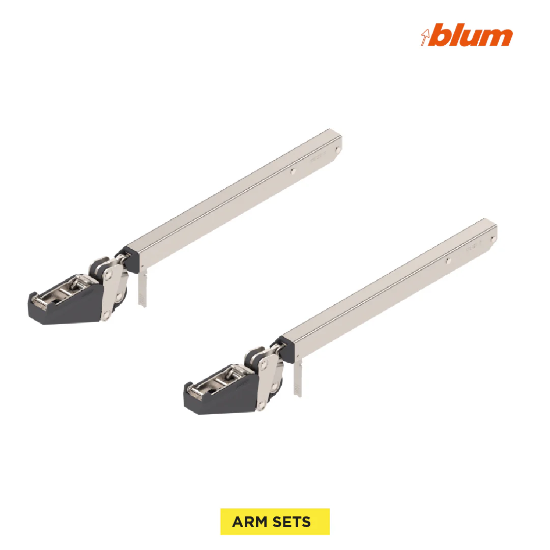 Aventos HF Top Bi-Fold Lift System, Lever (Set), CH=480-610 mm (18-7/8" - 24"), Non-Handed, Nickel-Plated - Image 4