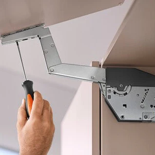 Aventos HS Top Up & Over Lift System, Lift Mechanism (Set), CH=650-800 mm (25-9/16" - 31-1/2"), for Screwing On, Suitable For SERVO-DRIVE, Zinc-Coated - Image 2