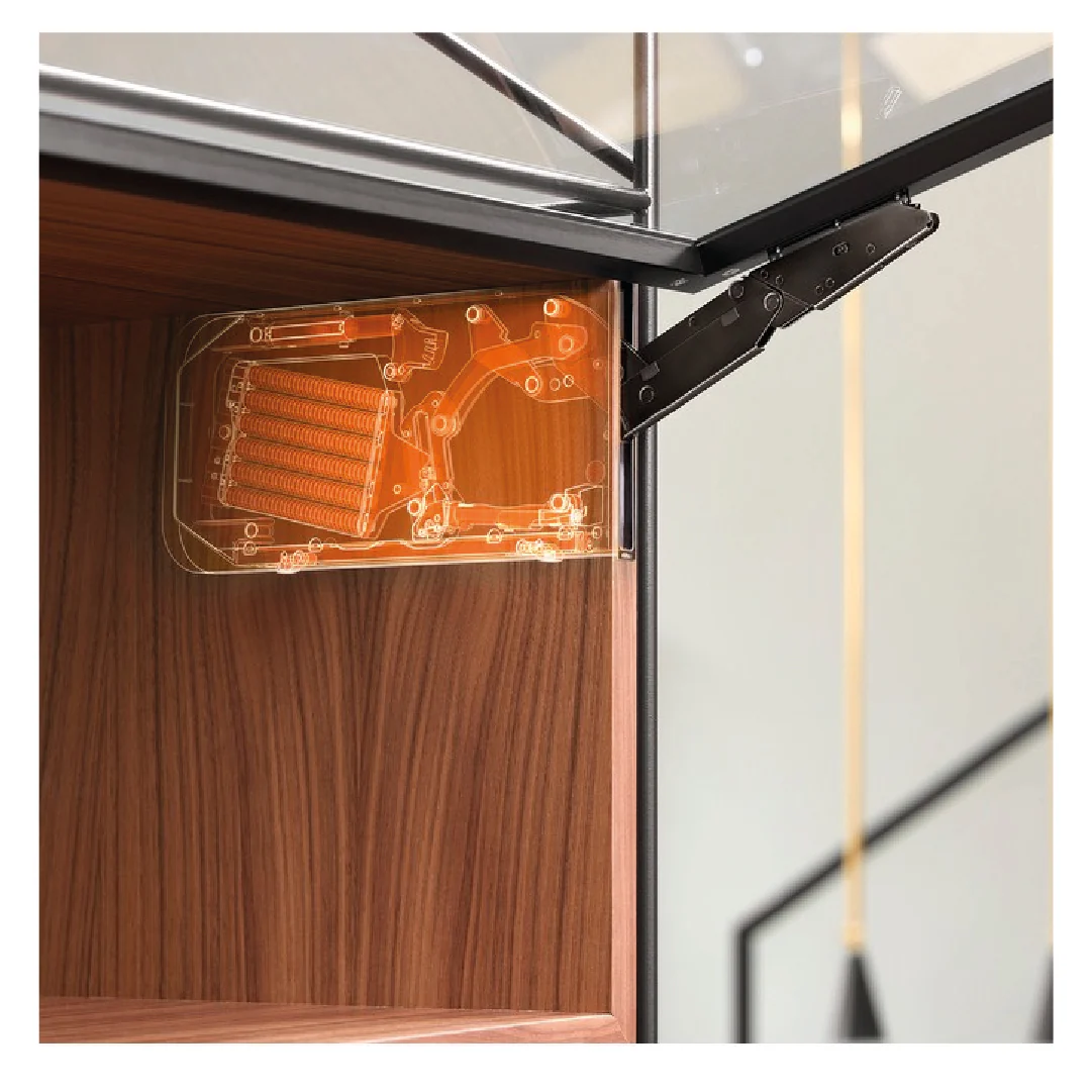 Aventos HKI, Lift Mechanism (Set), PF=420-1610 (With 2 Pieces), For TIP-ON, Onyx Black - Image 2