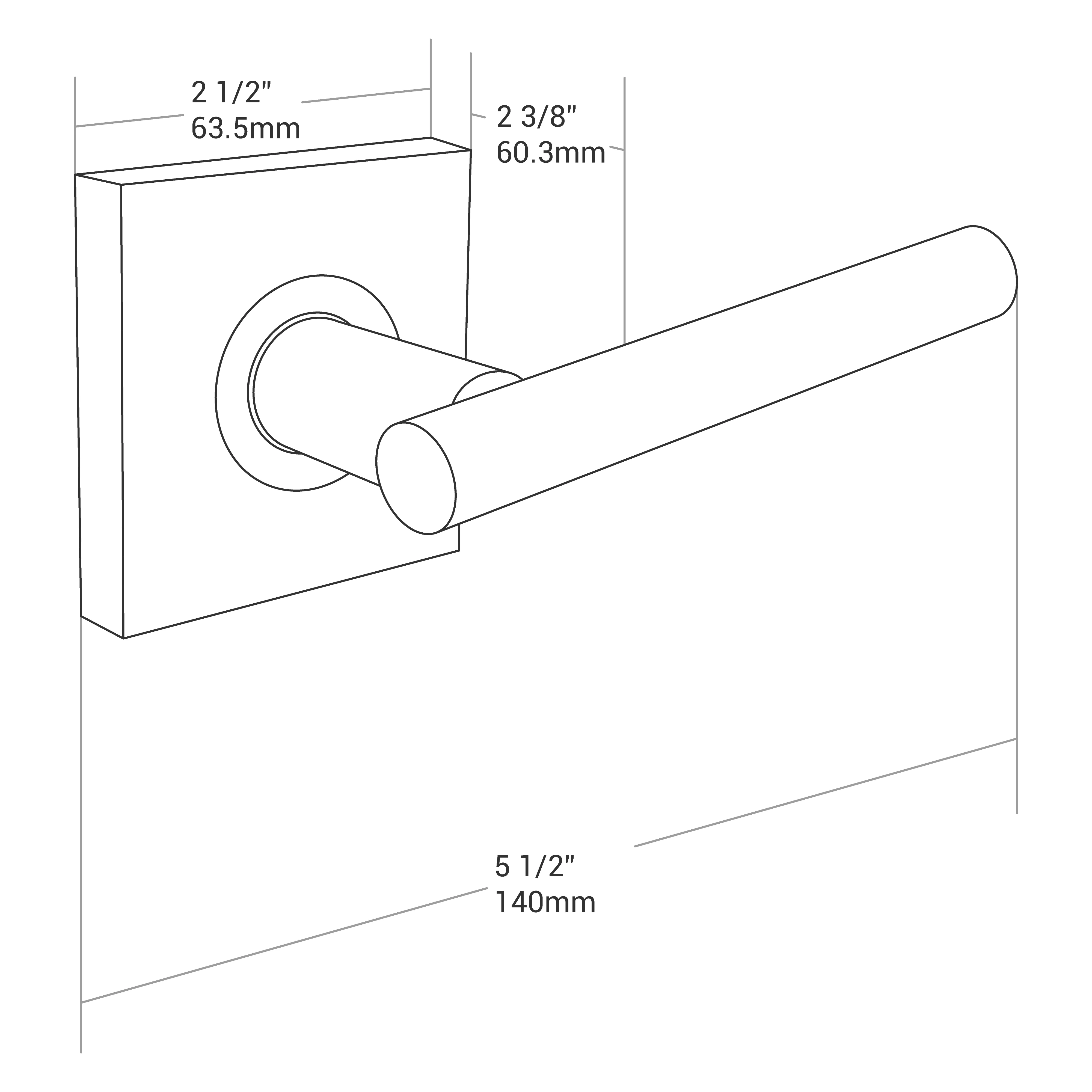 Door Lever Sienna Privacy Chrome - Image 6