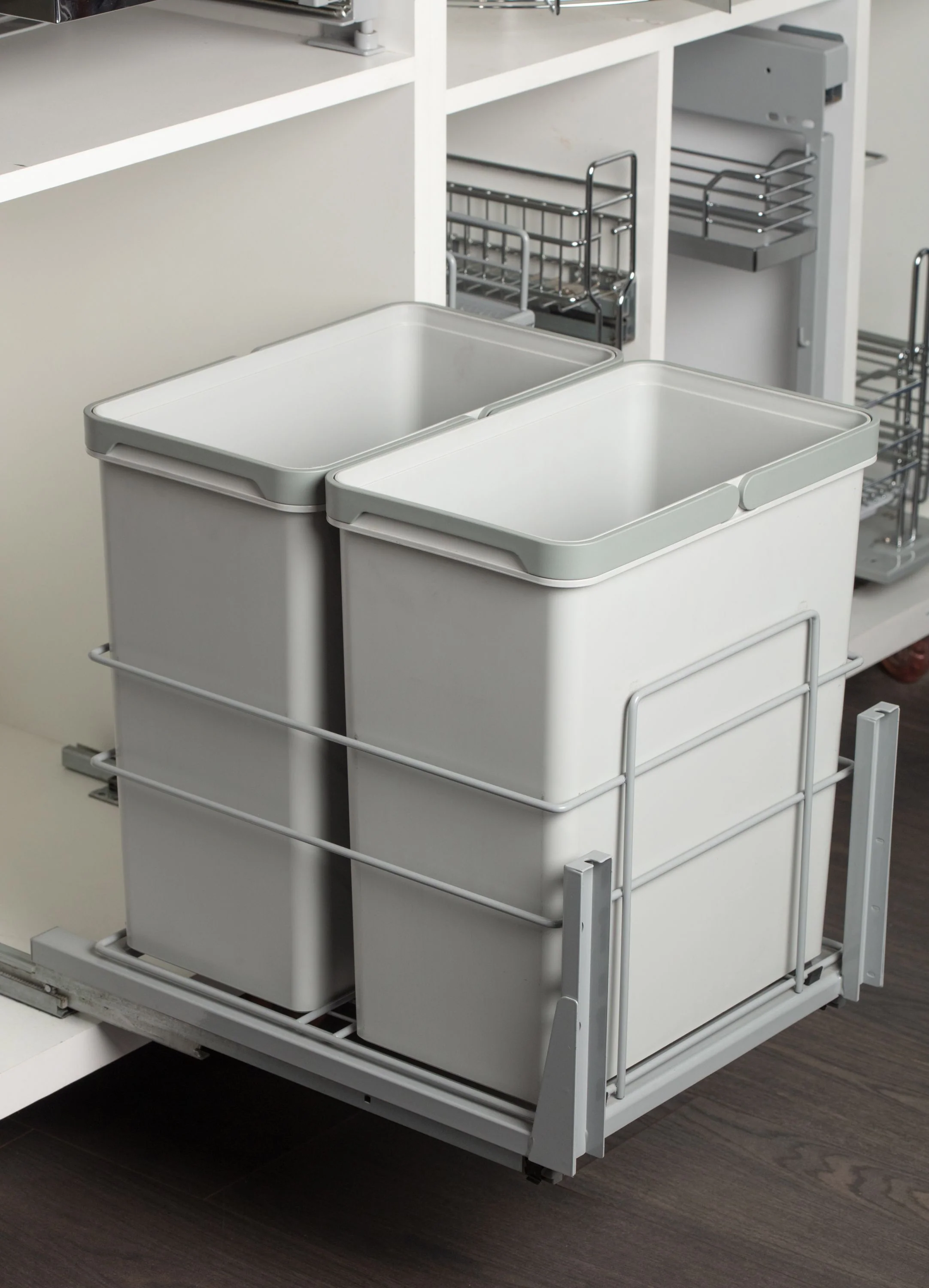 Double Waste Bin 2X28L Soft Close Black