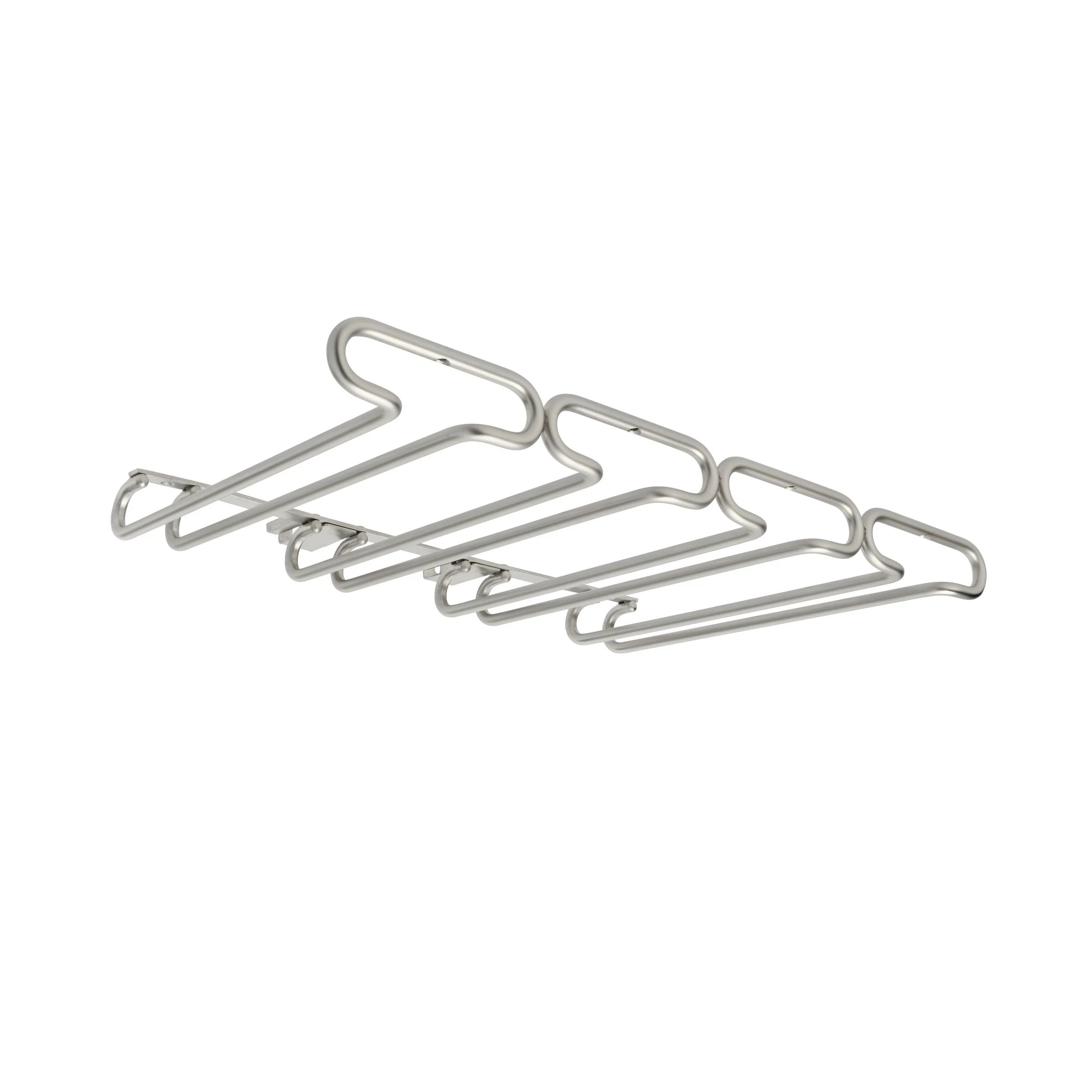 11 in Satin Nickel Under Cab Quad Stemware Holder Satin Nickel  17 in (432 mm) W x 11 in (279 mm) D x 1.5 in (38 mm) H - Image 3