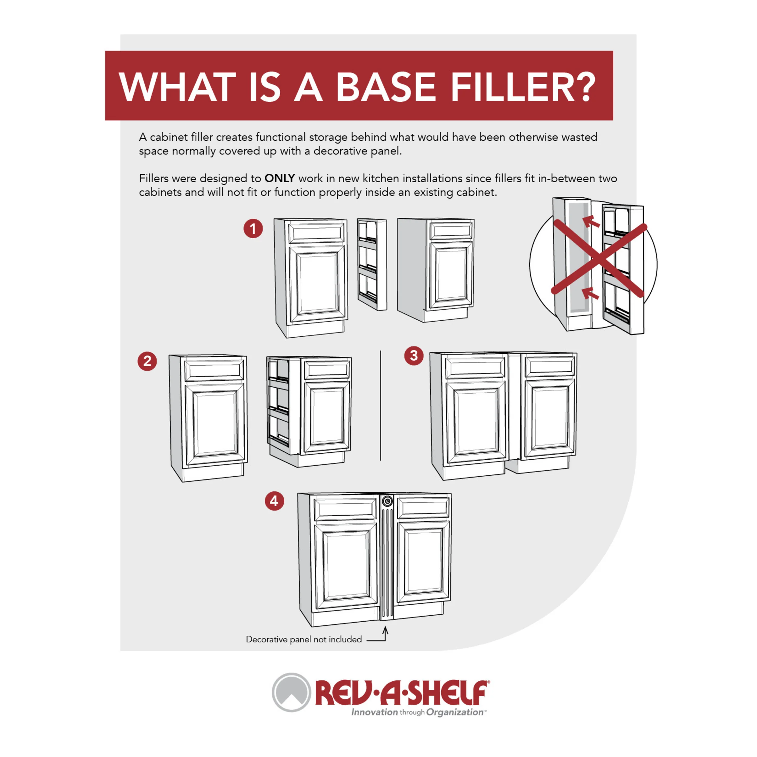 9 in Base Filler Pullout Natural  9 in (229 mm) W x 23 in (584 mm) D x 30 in (762 mm) H - Image 6