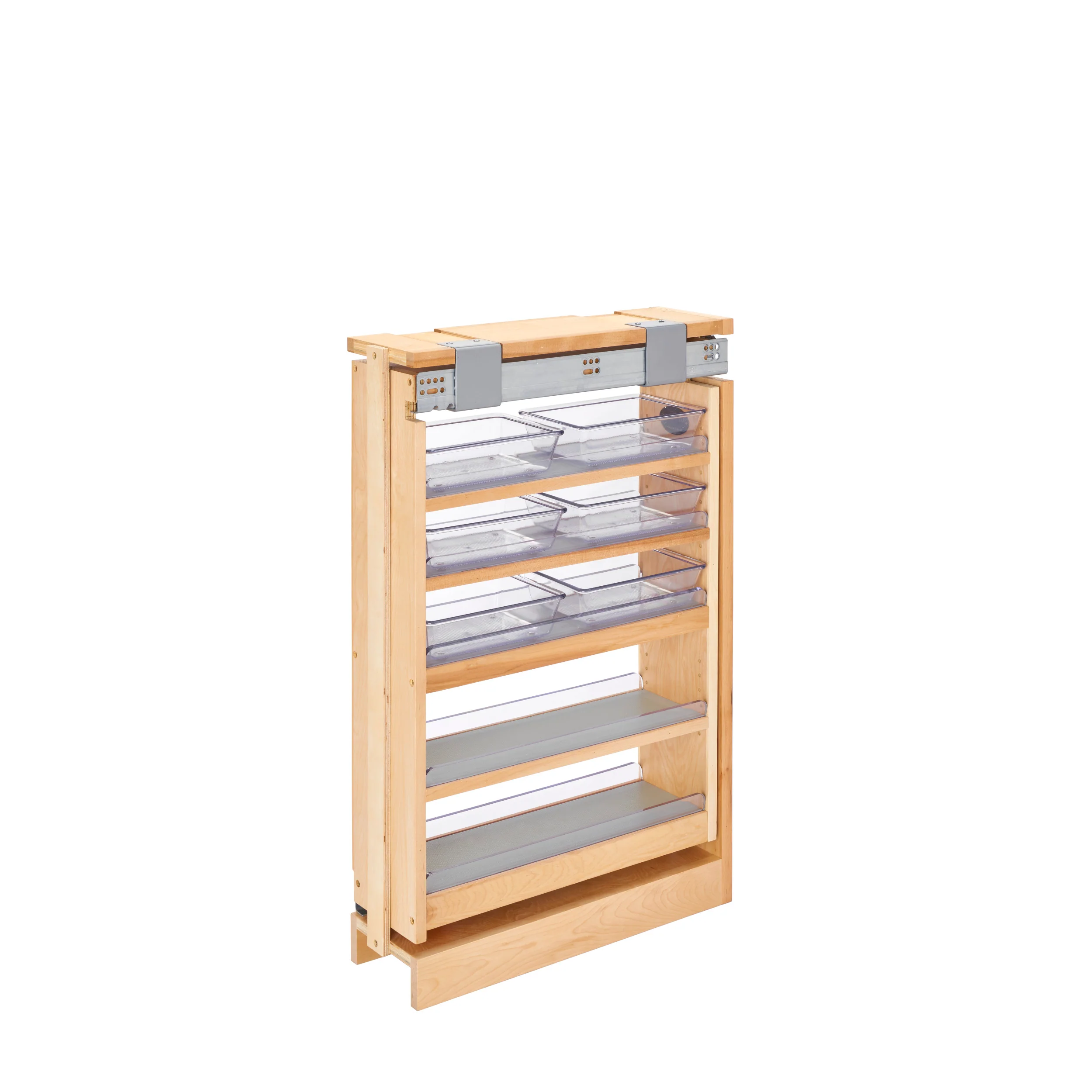 6 in Vanity Filler Pullout Soft-Close Natural 6 in (152 mm) W x 19 in (483 mm) D x 30 in (762 mm) H - Image 3