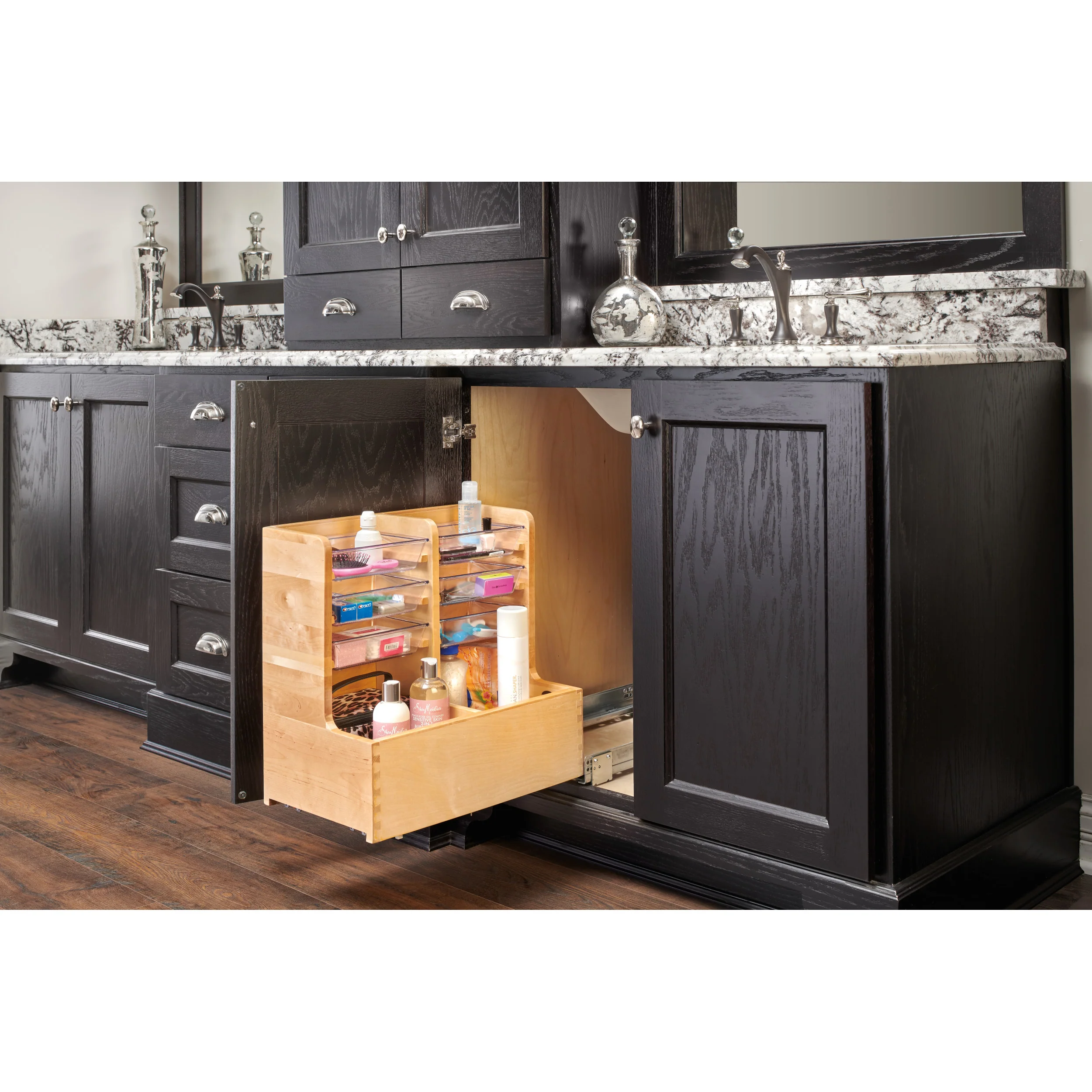30 in Wood Vanity Sink Base Storage Organizer Natural 11.69 in (297 mm) W x 18.75 in (476 mm) D x 18.87 in (479 mm) H - Image 2