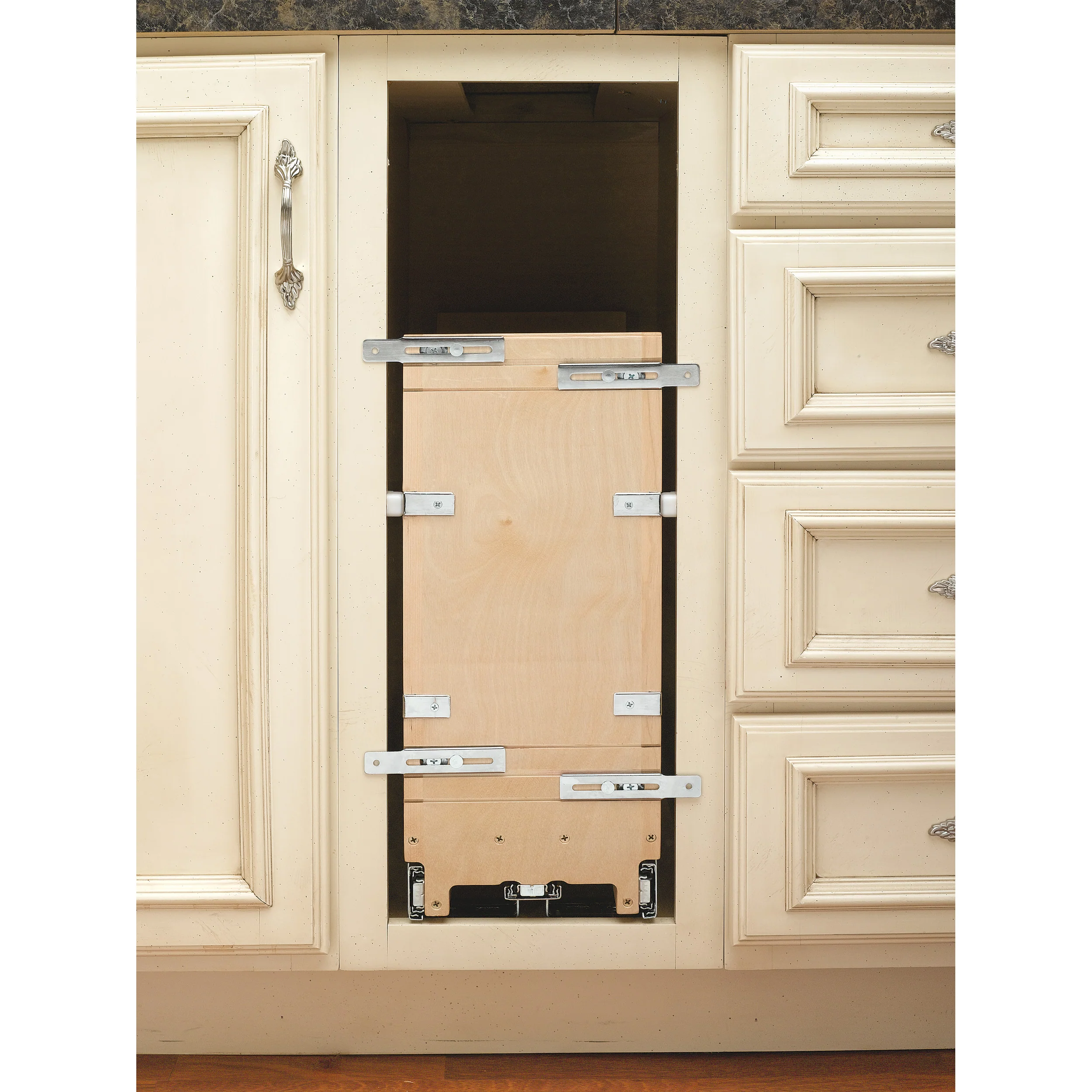 5 in Tray Divider, Foil & Wrap Organizer Soft-Close Natural  5.26 in (134 mm) W x 21.66 in (550 mm) D x 19.5 in (495 mm) H - Image 2