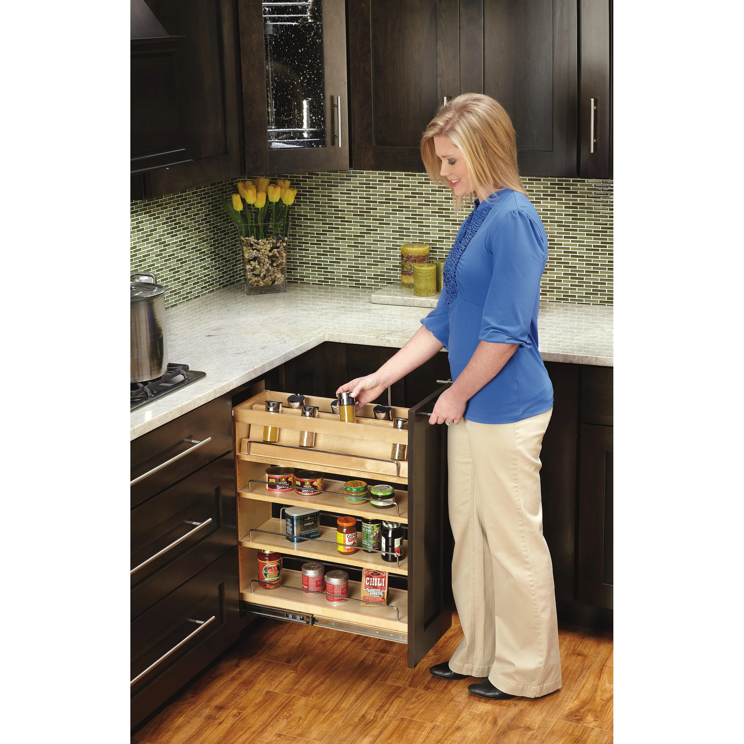 5 in Spice Rack Insert for 448-BCBBSC-5C Natural 7 in (178 mm) W x 19.44 in (494 mm) D x 4.87 in (124 mm) H - Image 2