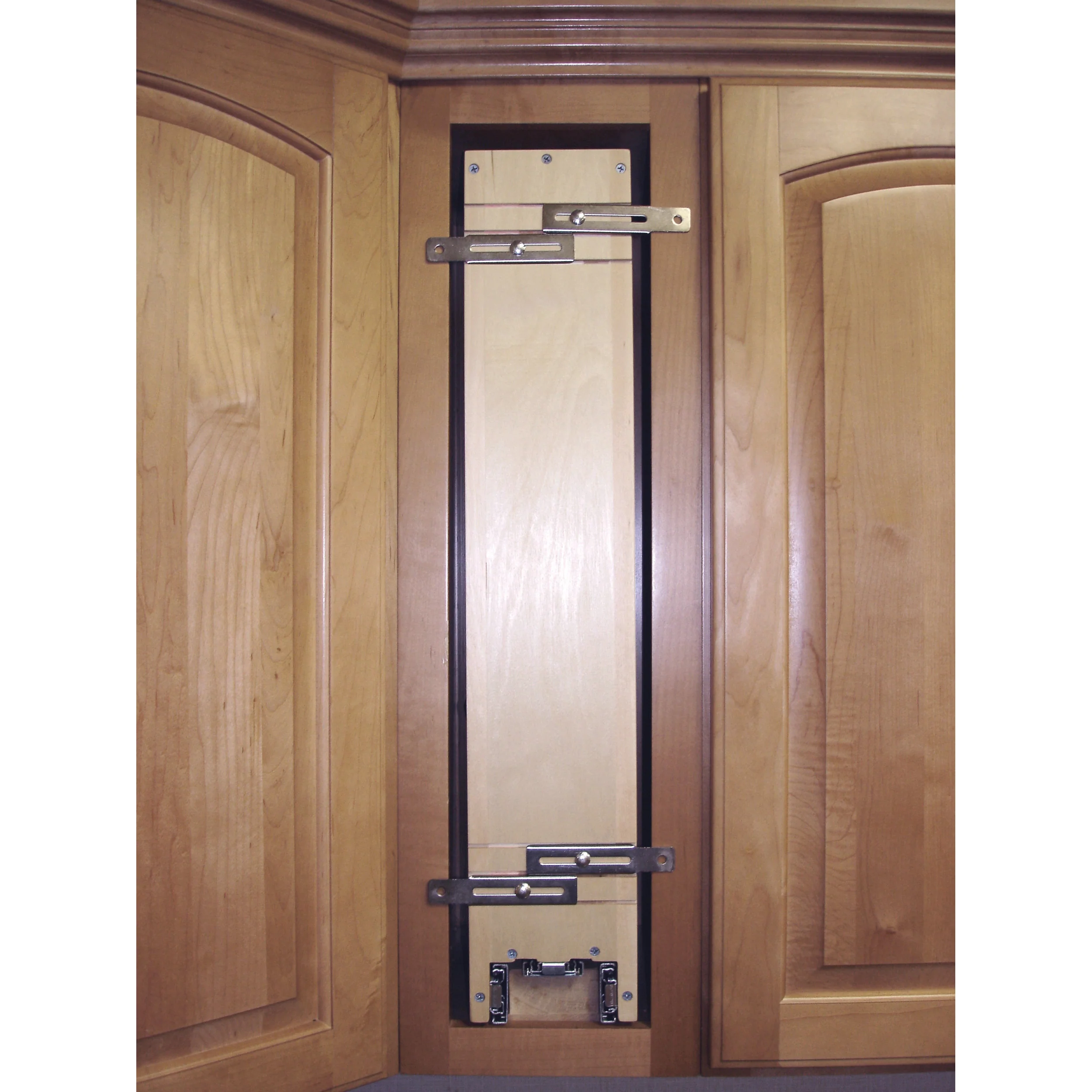 5 in Wood Pull Out Wall Organizer w/Soft Close Natural 5 in (127 mm) W x 10.75 in (273 mm) D x 26.15 in (664 mm) H - Image 5