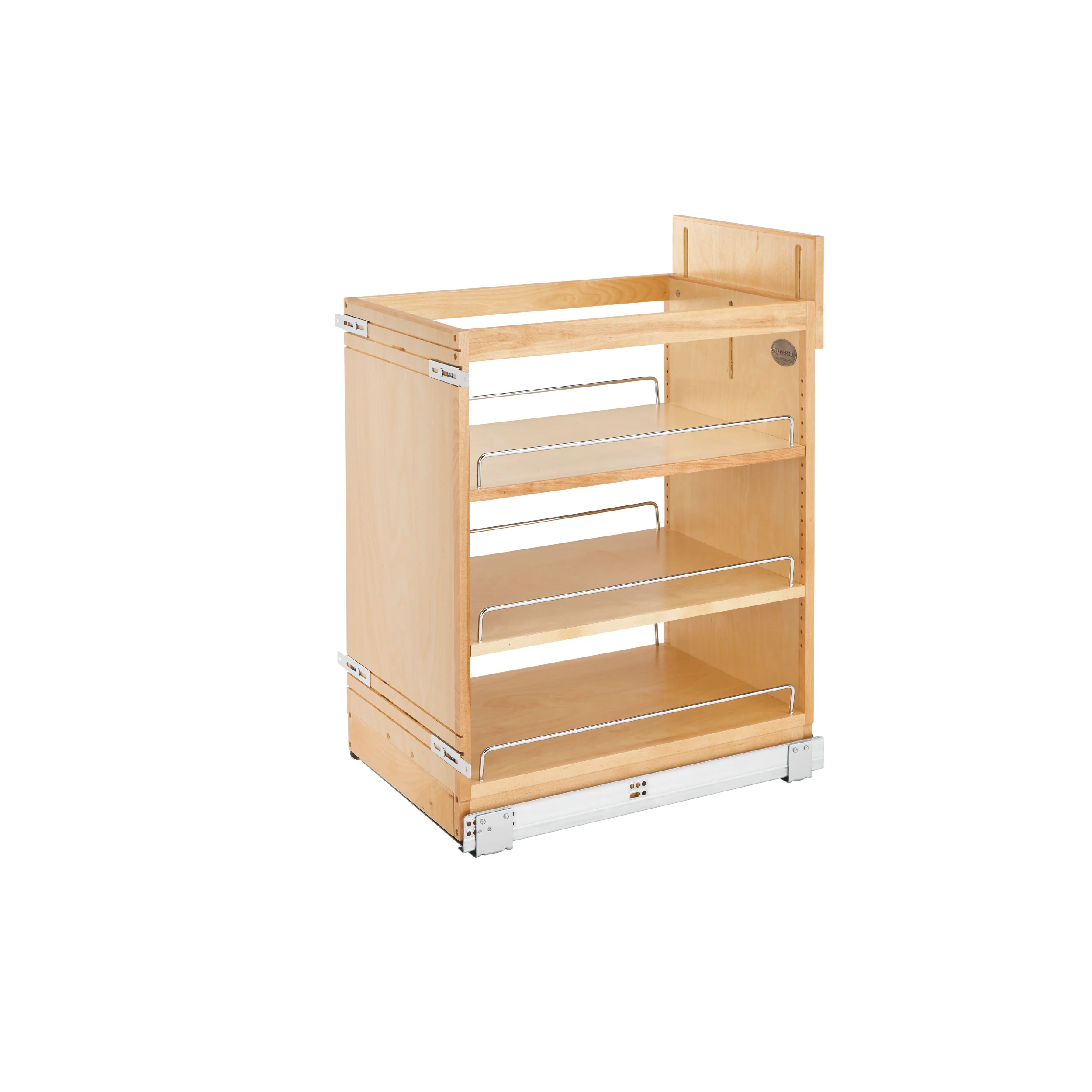 14 in Base Cabinet Organizer Soft-Close Natural  14.75 in (375 mm) W x 21.63 in (549 mm) D x 25.5 in (648 mm) H - Image 4