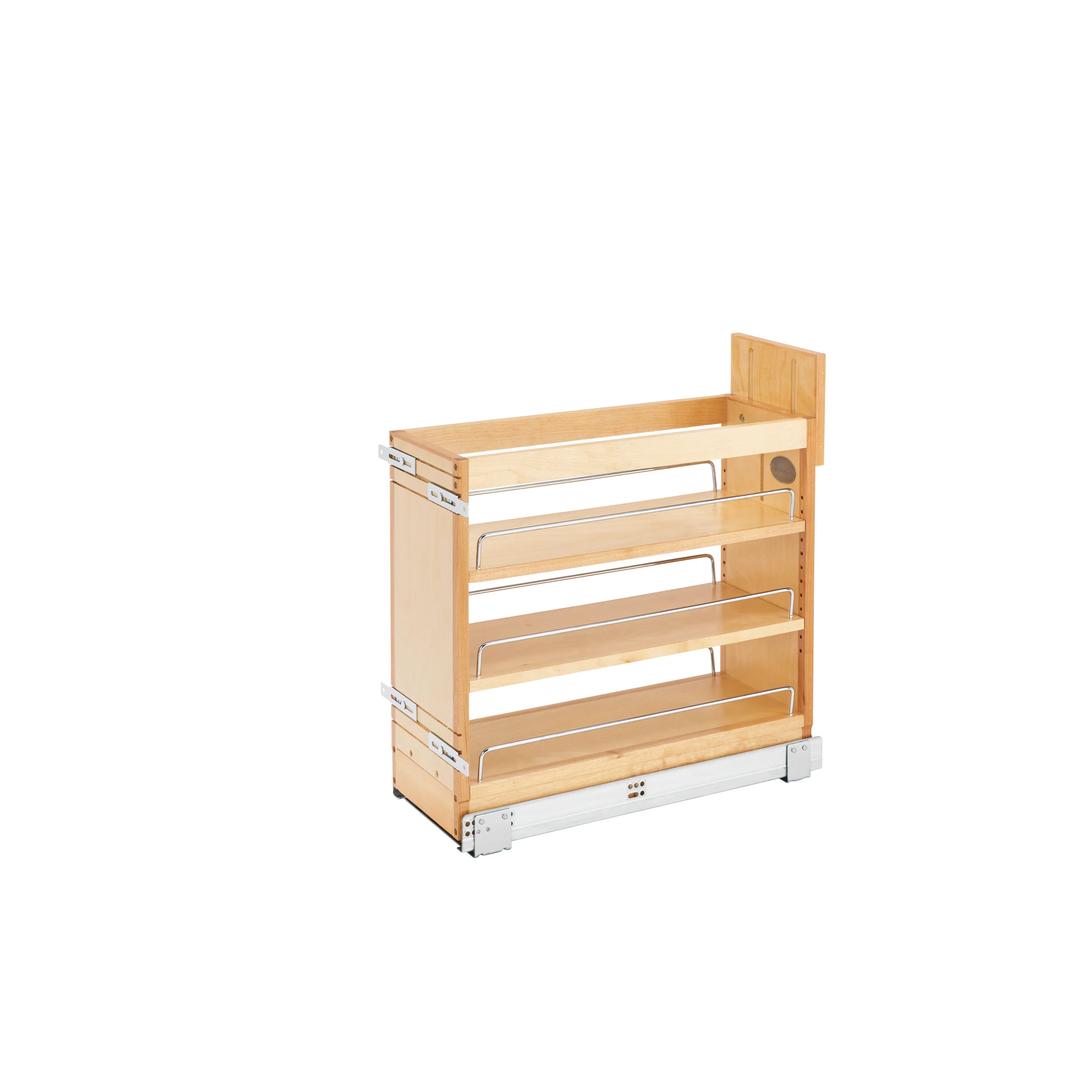8 in Door/Drawer Base Cabinet Organizer w/Soft-Close Natural 8.75 in (222 mm) W x 21.63 in (549 mm) D x 19.44 in (494 mm) H