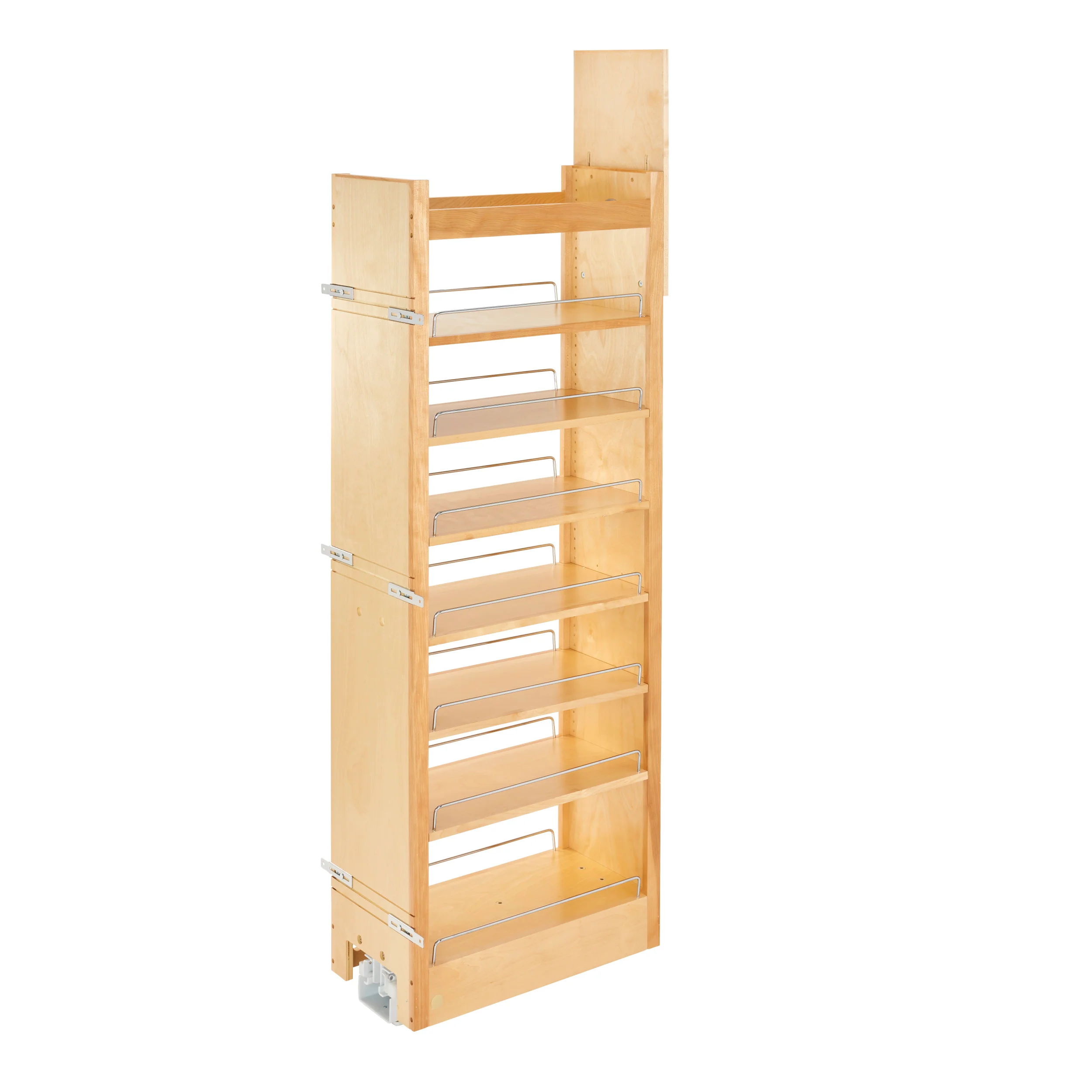 11 in W x 58 in H Wood Pantry Pullout Soft Close Natural 11 in (279 mm) W x 22 in (559 mm) D x 58.25 in (1480 mm) H - Image 2