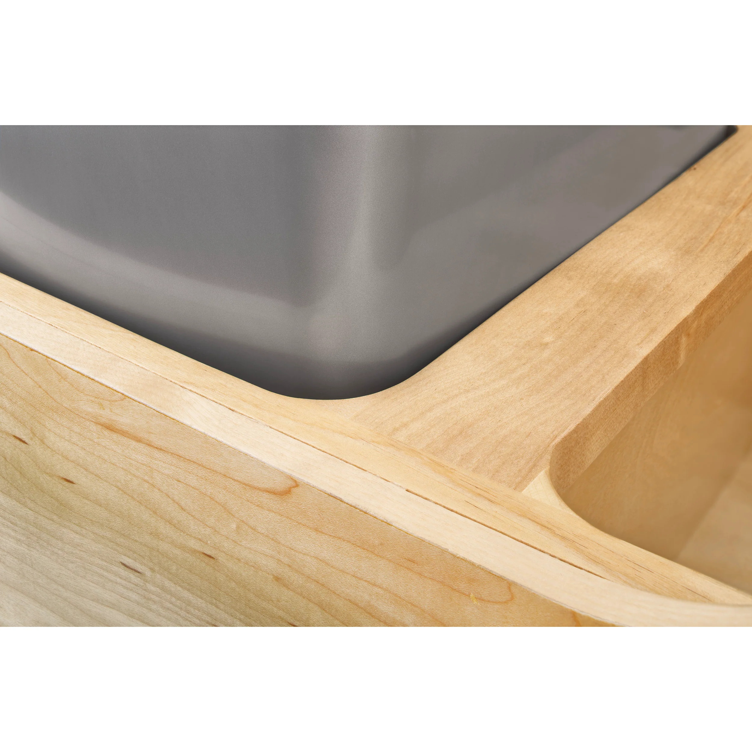 50 Qrt Pull-Out Waste Container Natural 12 in (305 mm) W x 21.75 in (552 mm) D x 23.38 in (594 mm) H - Image 8