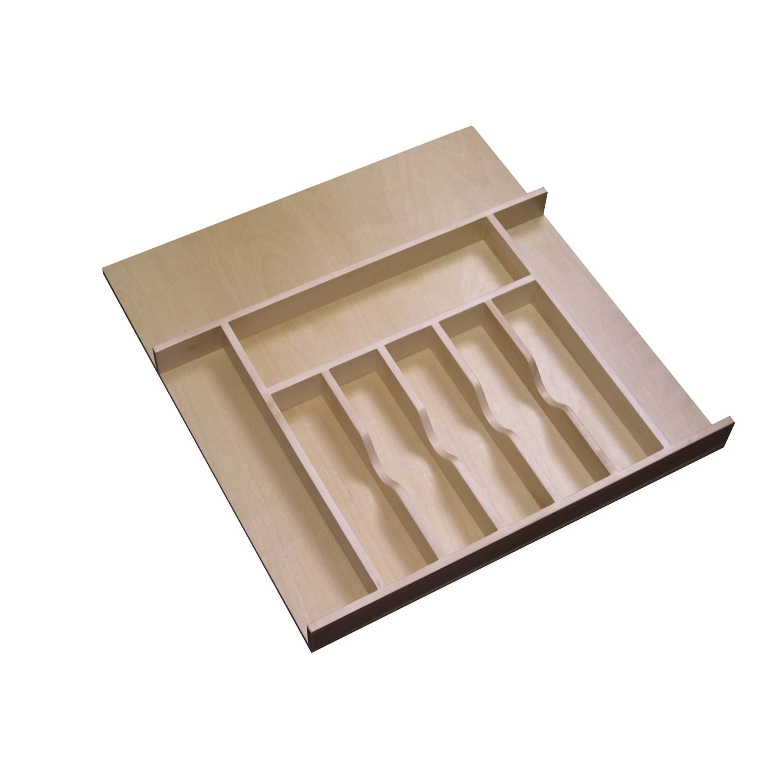 Tall Wood Cutlery Tray Insert Natural 20.63 in (524 mm) W x 22 in (559 mm) D x 2.88 in (73 mm) H