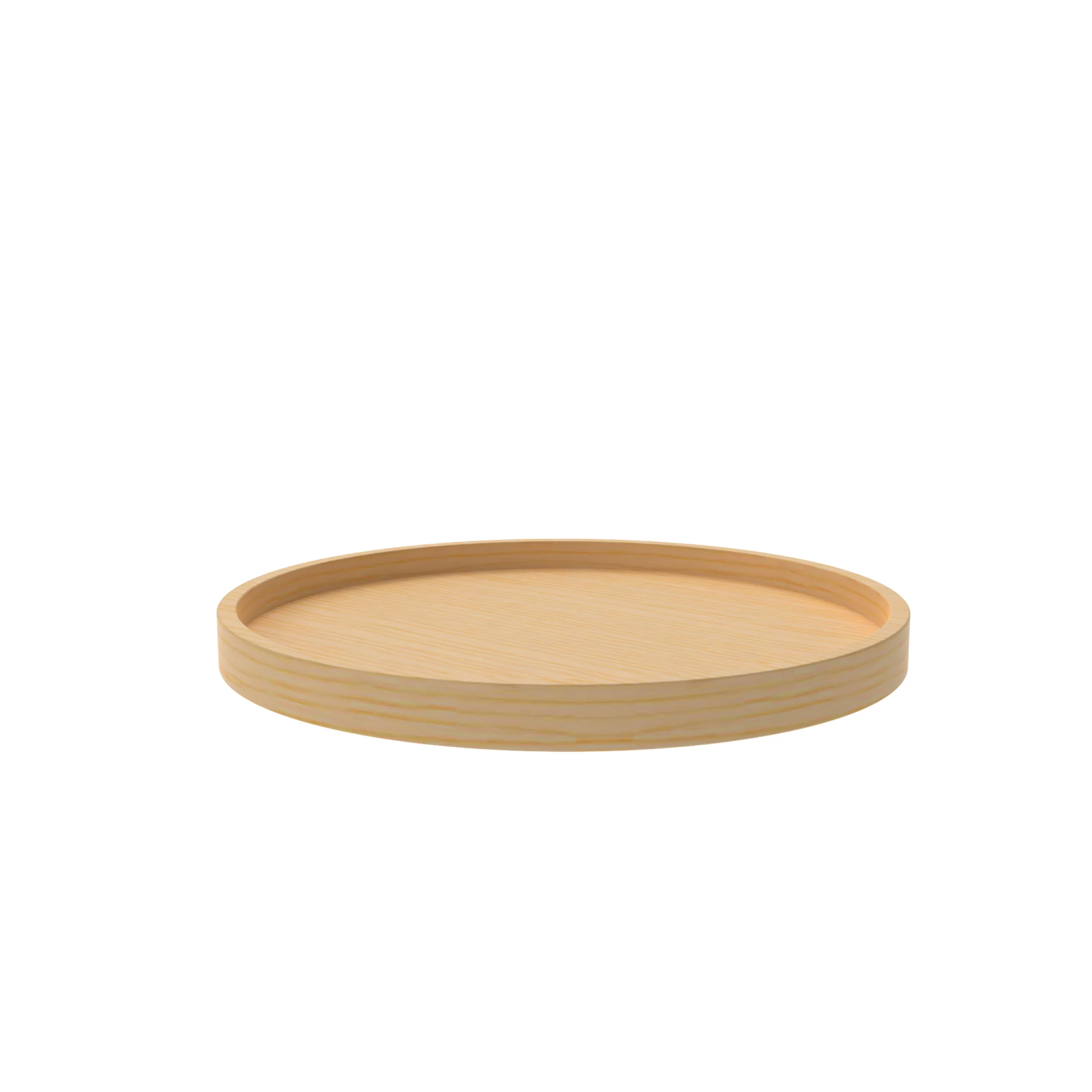 20 in Wood Full Circle Lazy Susan w/Swivel Bearing Natural  20 in (508 mm) W x 20 in (508 mm) D x 2.38 in (60 mm) H - Image 3