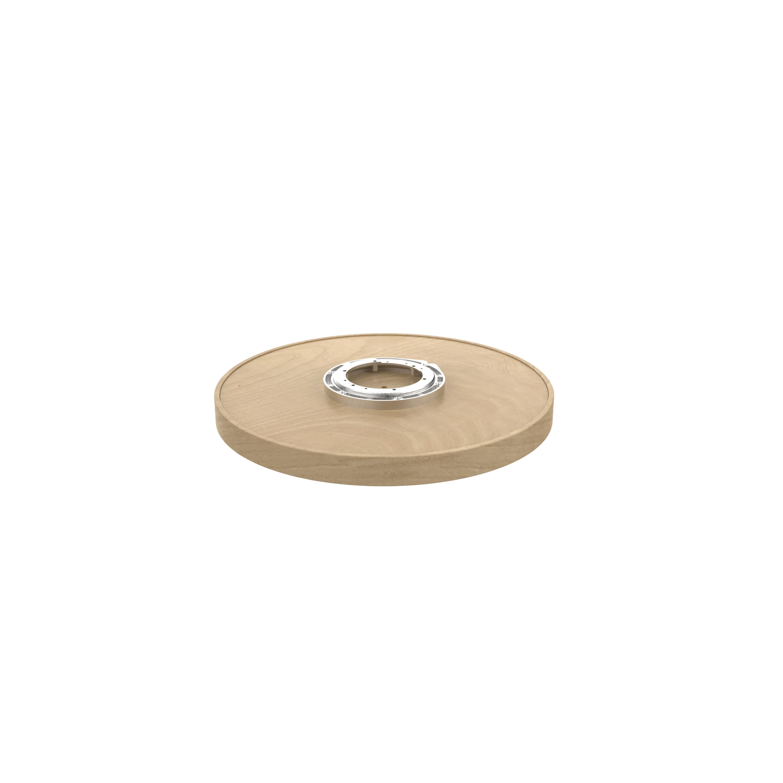 20 in Wood Full Circle Lazy Susan w/Swivel Bearing Natural  20 in (508 mm) W x 20 in (508 mm) D x 2.38 in (60 mm) H - Image 6