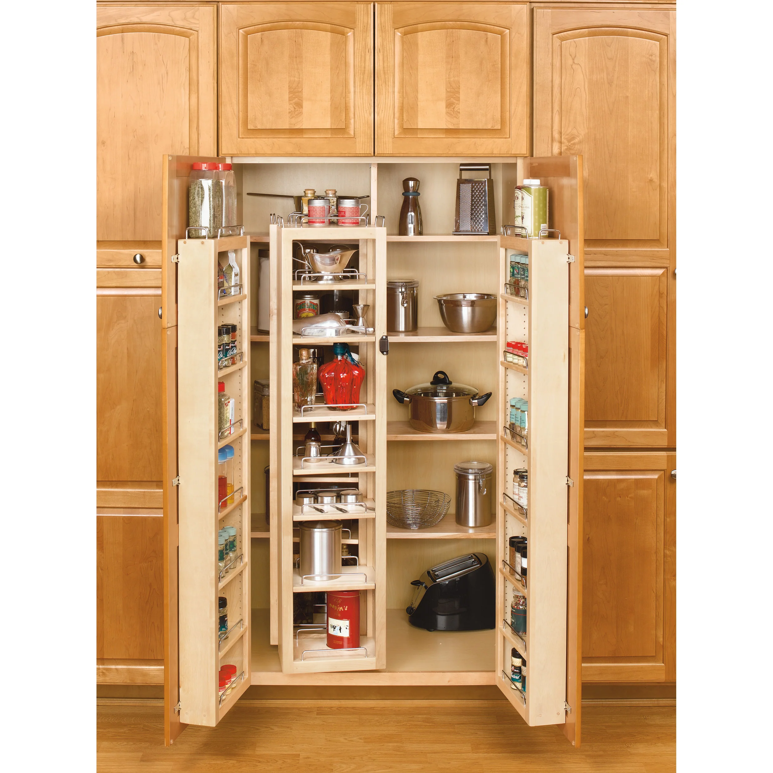 51 in Swing Out Pantry Kit Natural 12 in (305 mm) W x 7.5 in (191 mm) D x 51 in (1295 mm) H - Image 2