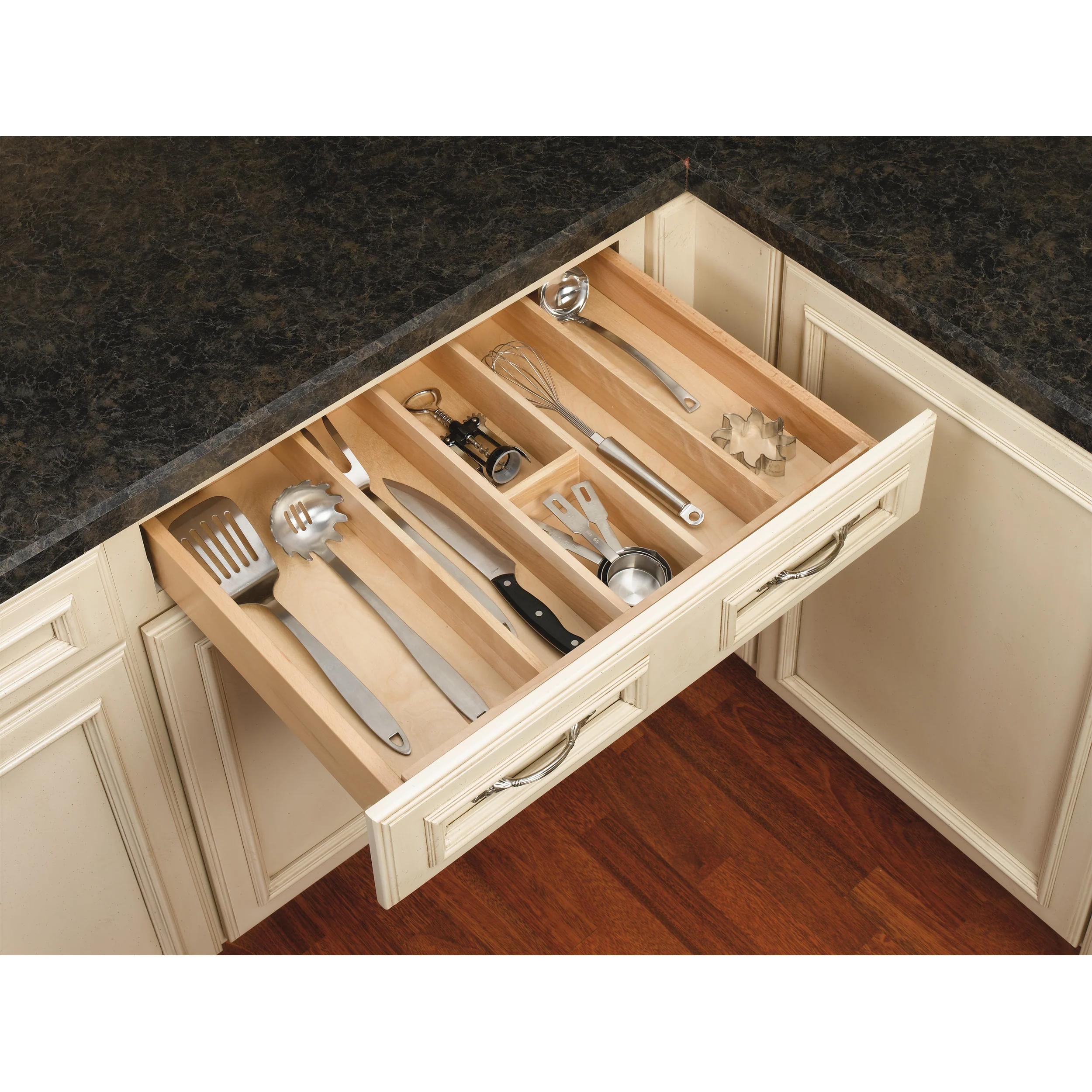 24 in Shallow Wood Utility Tray Insert Natural  24 in (610 mm) W x 22 in (559 mm) D x 2.38 in (60 mm) H - Image 2