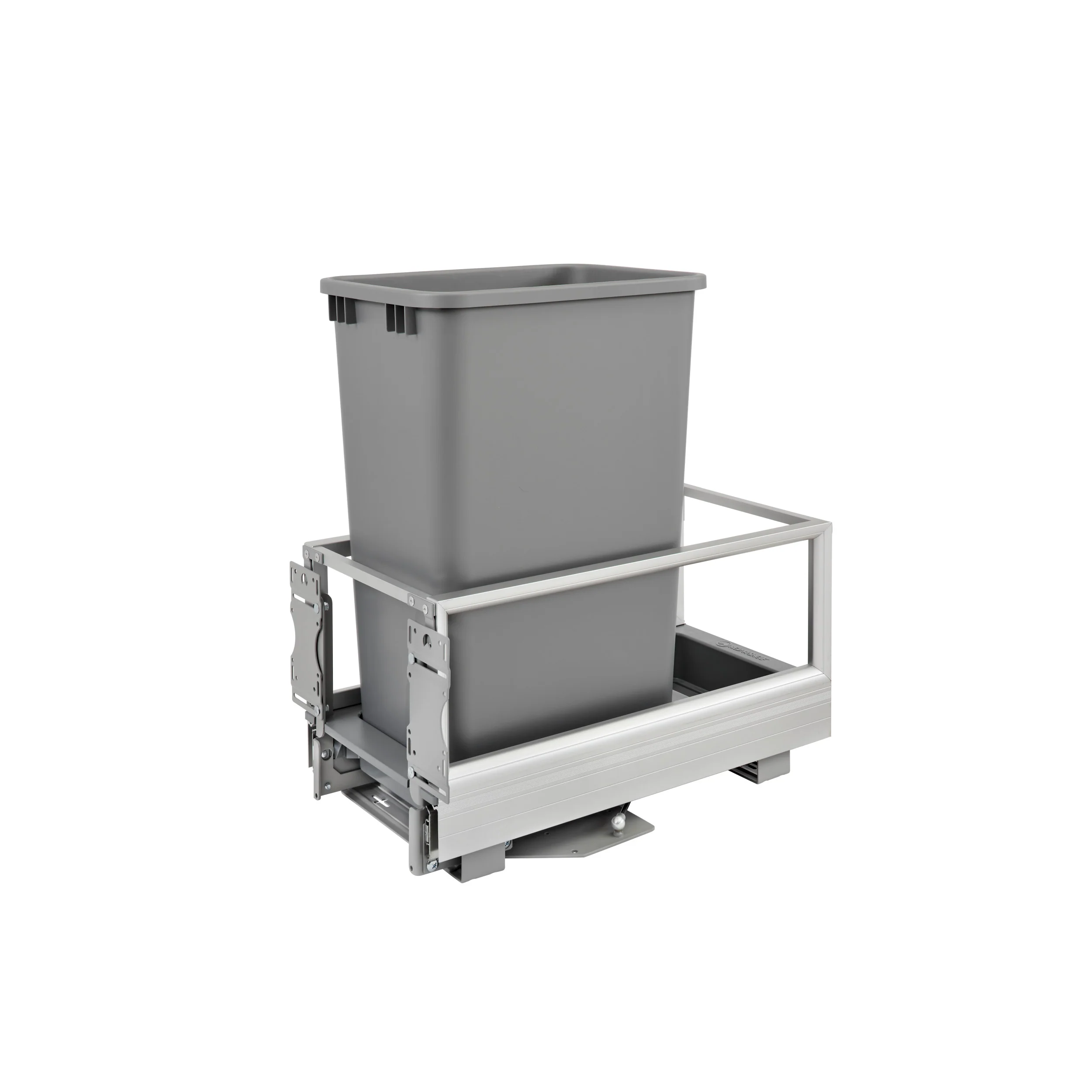 50 Qrt Pull-Out Waste Container w/Rev-A-Motion Silver 12.15 in (309 mm) W x 22 in (559 mm) D x 23.5 in (597 mm) H - Image 4