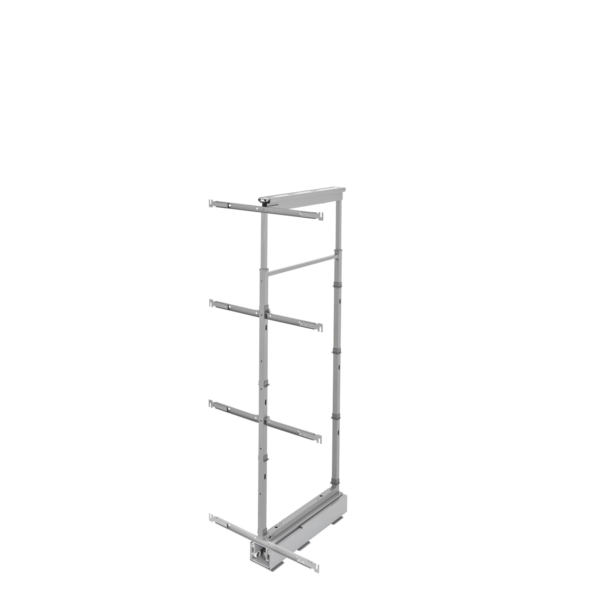 19 in Chrome Solid Bottom Pantry Pullout Soft Close Gray  19.25 in (489 mm) W x 21.69 in (551 mm) D x 50.75 in (1289 mm) H - Image 4