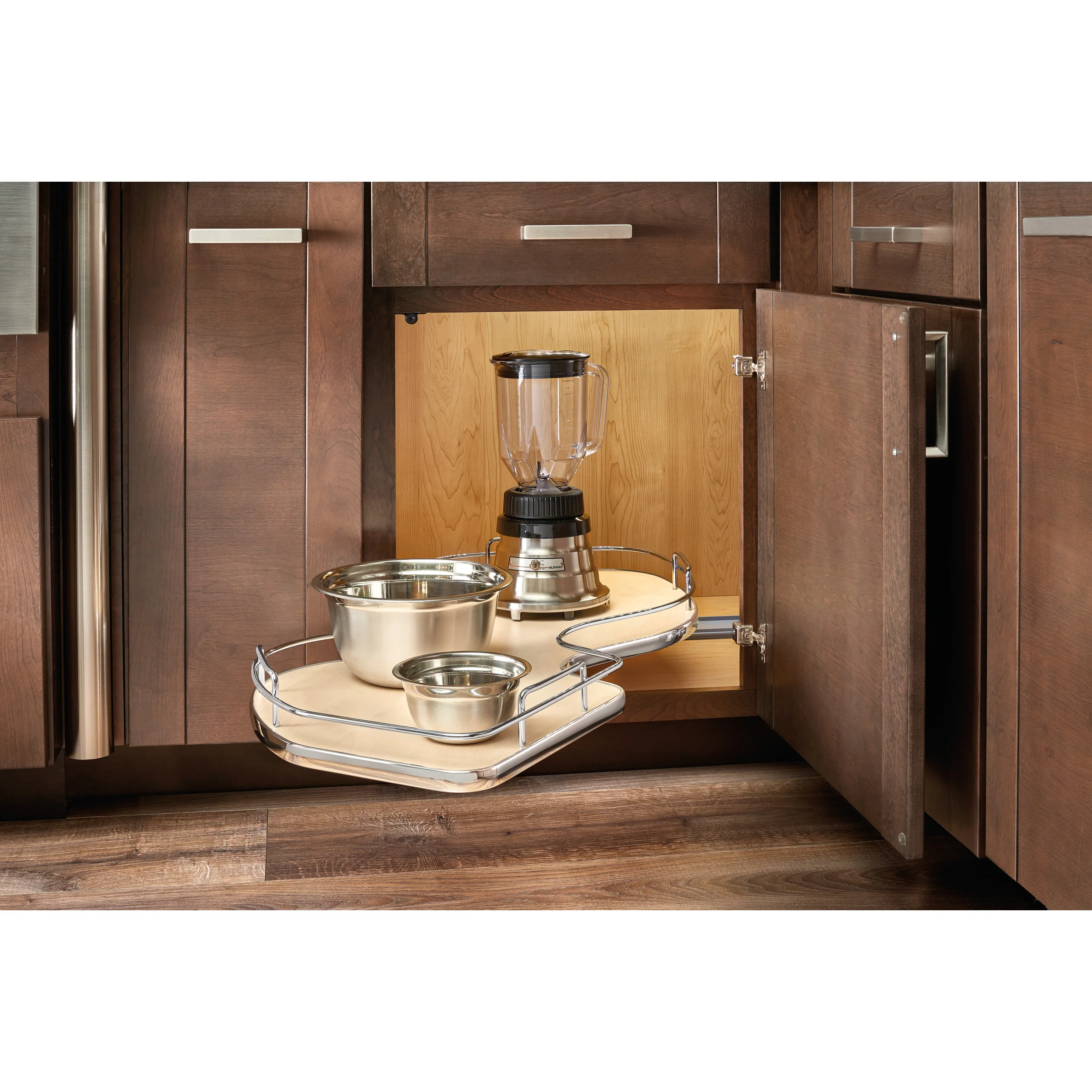 18 in Single-Tier Organizer for a Blind Left Natural 37.63 in (956 mm) W x 21.56 in (548 mm) D x 6.5 in (165 mm) H - Image 2