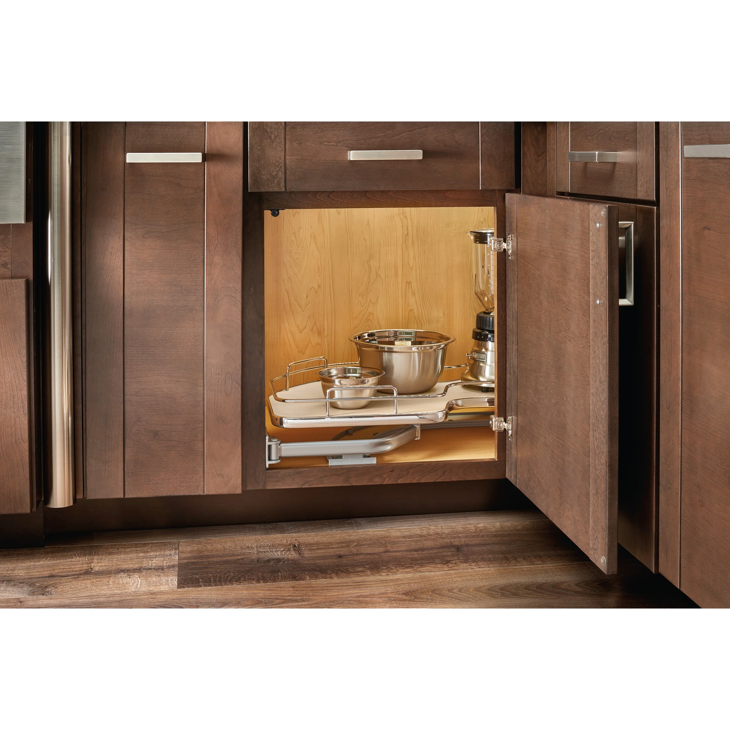 18 in Single-Tier Organizer for a Blind Left Natural 37.63 in (956 mm) W x 21.56 in (548 mm) D x 6.5 in (165 mm) H - Image 3