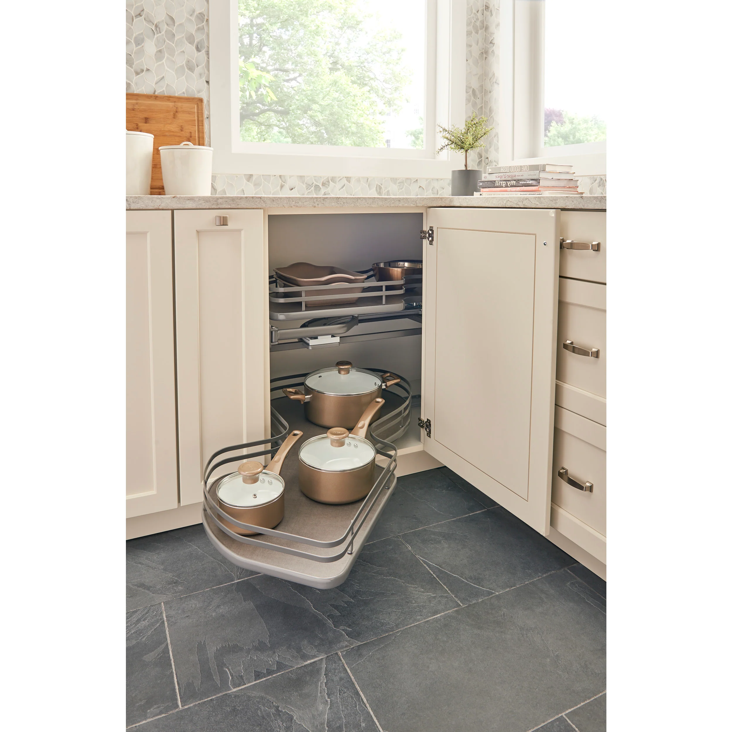 15 in Two-Tier Organizer for a Blind Right Gray  33 in (838 mm) W x 21.85 in (555 mm) D x 24.5 in (622 mm) H - Image 13
