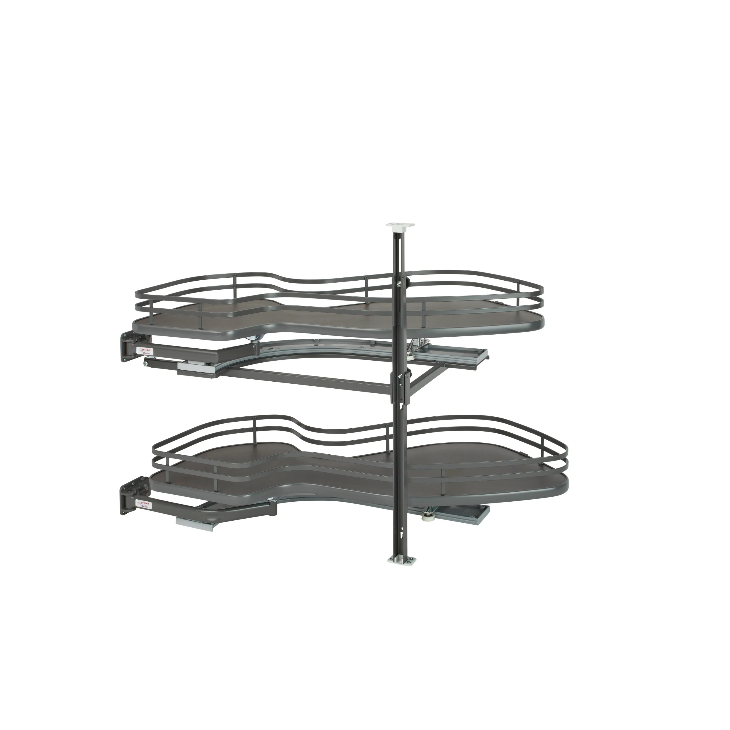 15 in Two-Tier Organizer for a Blind Right Gray  33 in (838 mm) W x 21.85 in (555 mm) D x 24.5 in (622 mm) H - Image 3
