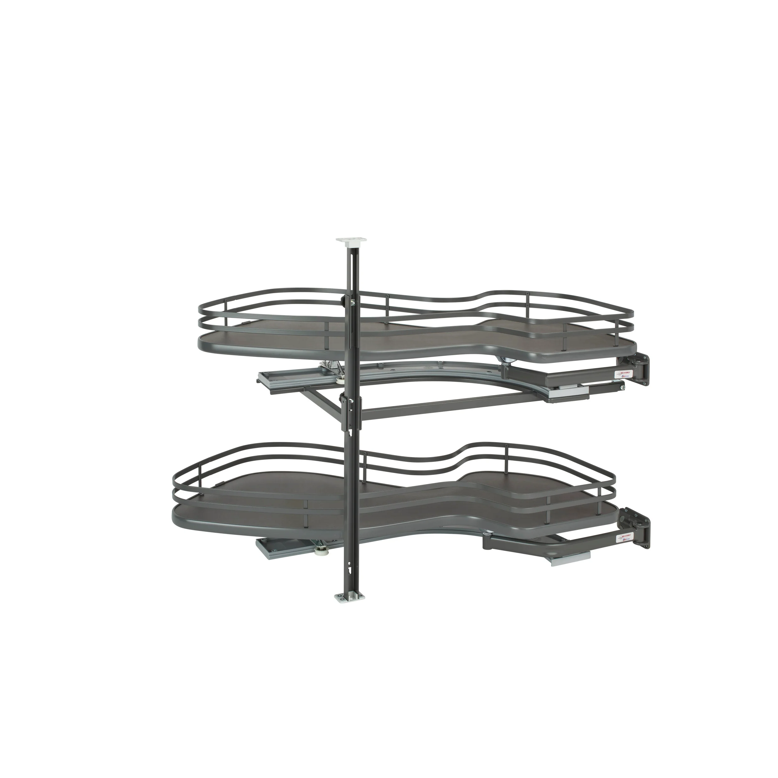 15 in Two-Tier Organizer for a Blind Left Gray  33 in (838 mm) W x 21.85 in (555 mm) D x 24.5 in (622 mm) H - Image 2
