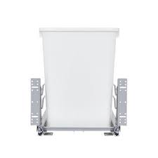 35 Qrt Pull-Out Waste Container Soft-Close White  10.88 in (276 mm) W x 22.25 in (565 mm) D x 19 in (483 mm) H - Image 4