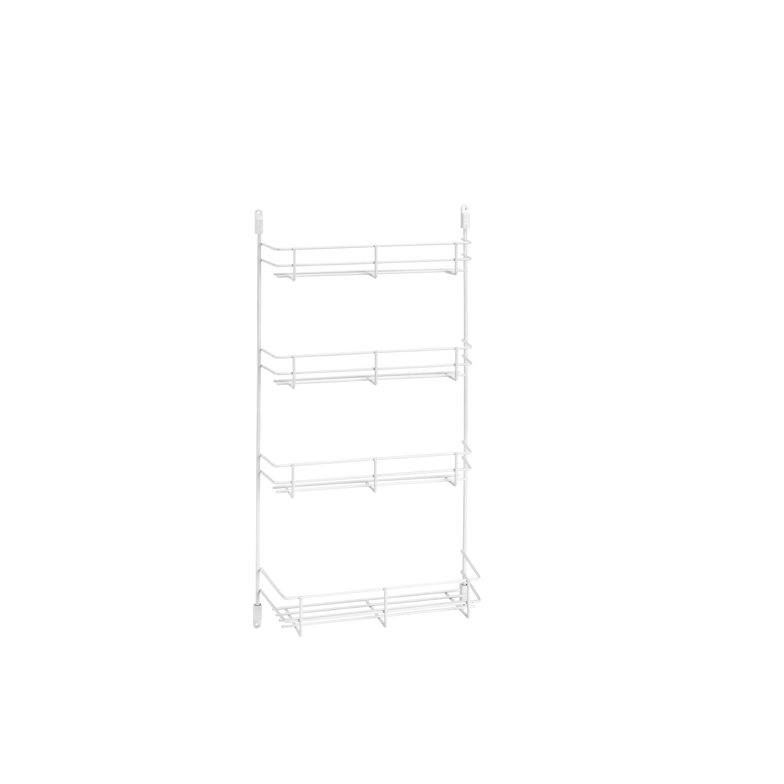 11 in Door Mount Spice Rack White 10.63 in (270 mm) W x 2.38 in (60 mm) D x 21.38 in (543 mm) H - Image 2