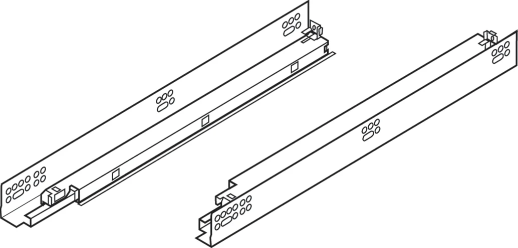 DISCONTINUED TANDEM plus BLUMOTION 569 - heavy duty drawer runners 27'' Zinc-Plated