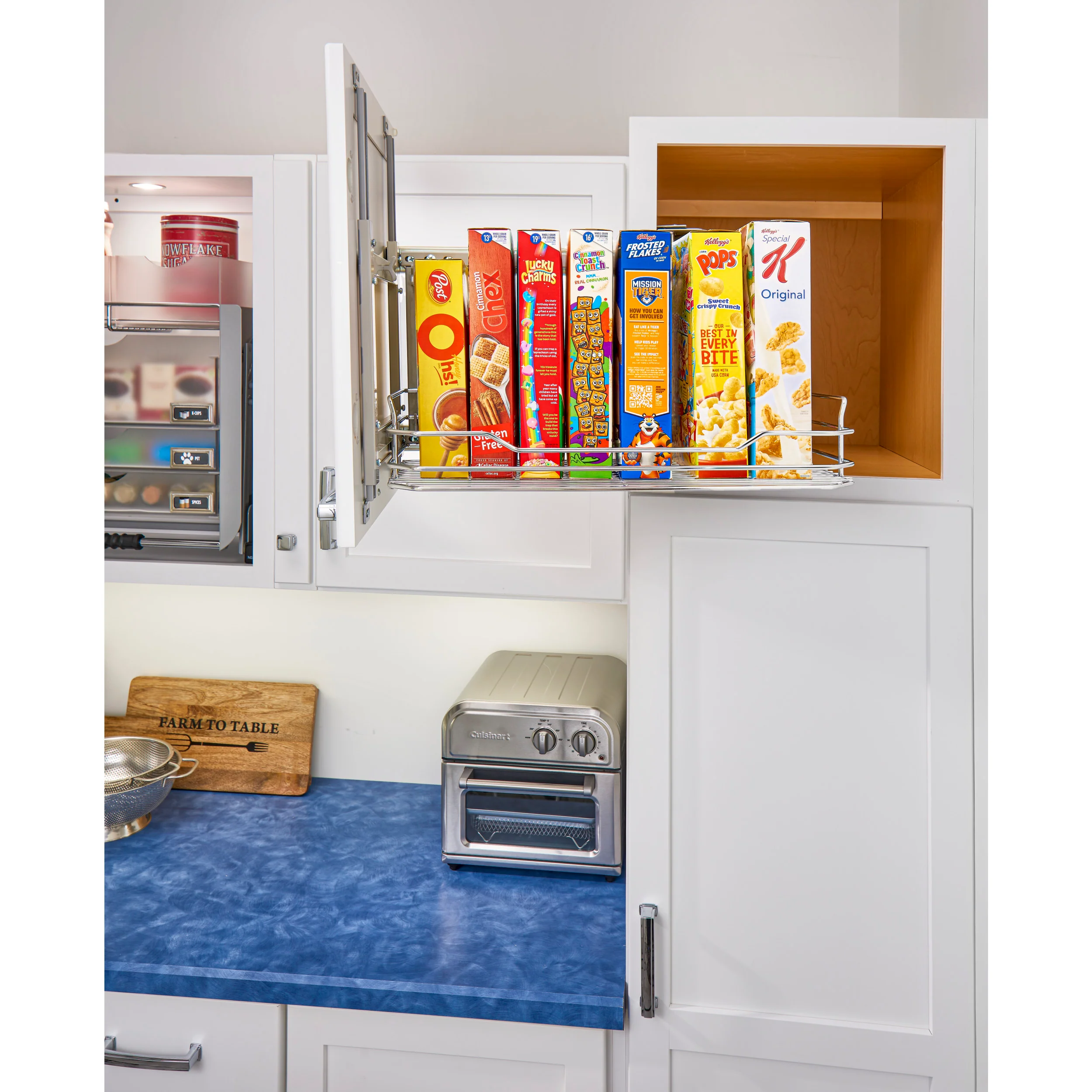 15 in Chrome Above Appliance Organizer Chrome 13 in (330 mm) W x 19 in (483 mm) D x 14.75 in (375 mm) H - Image 5