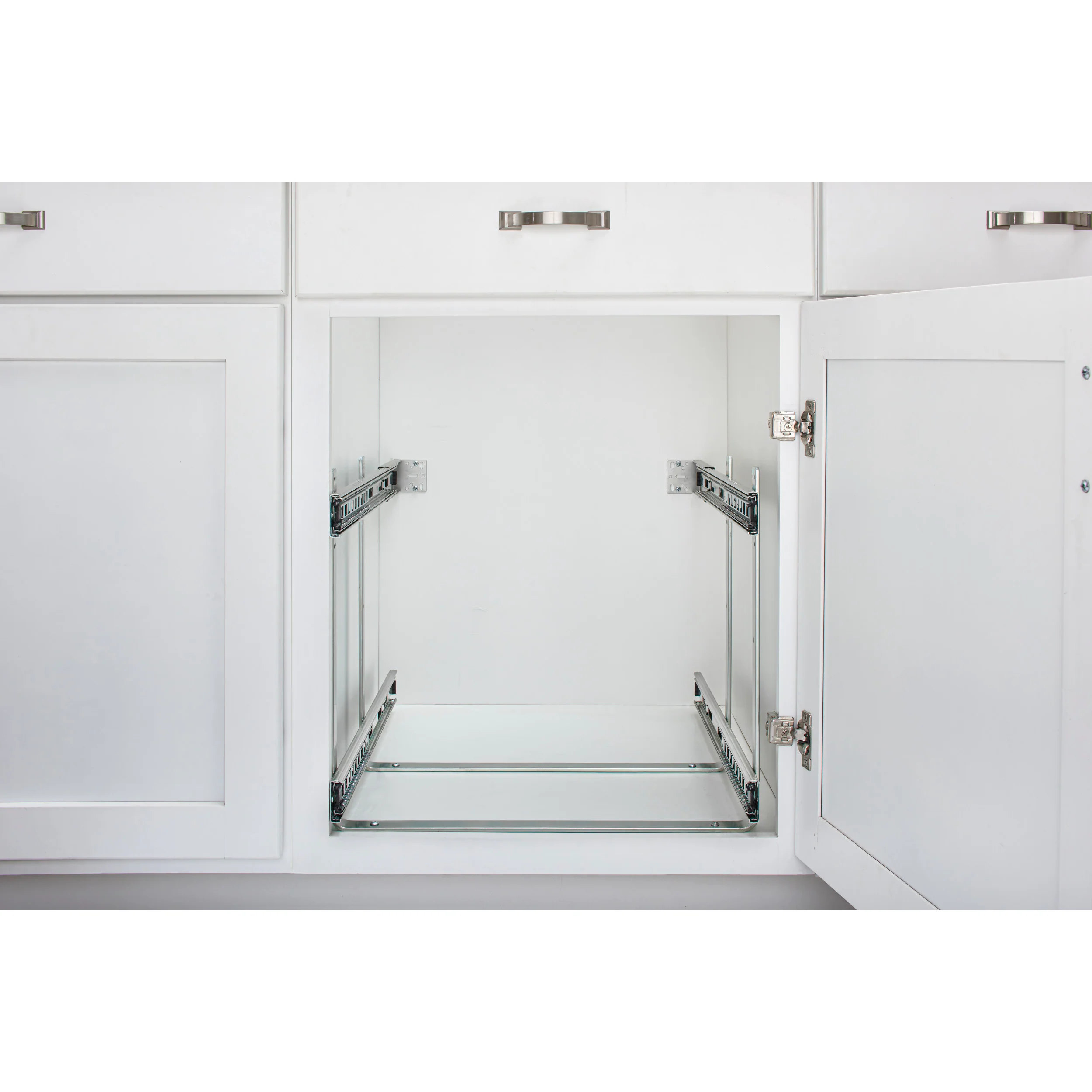 21 in Two-Tier Cookware Organizer Chrome  20.75 in (527 mm) W x 22 in (559 mm) D x 18.13 in (461 mm) H - Image 2