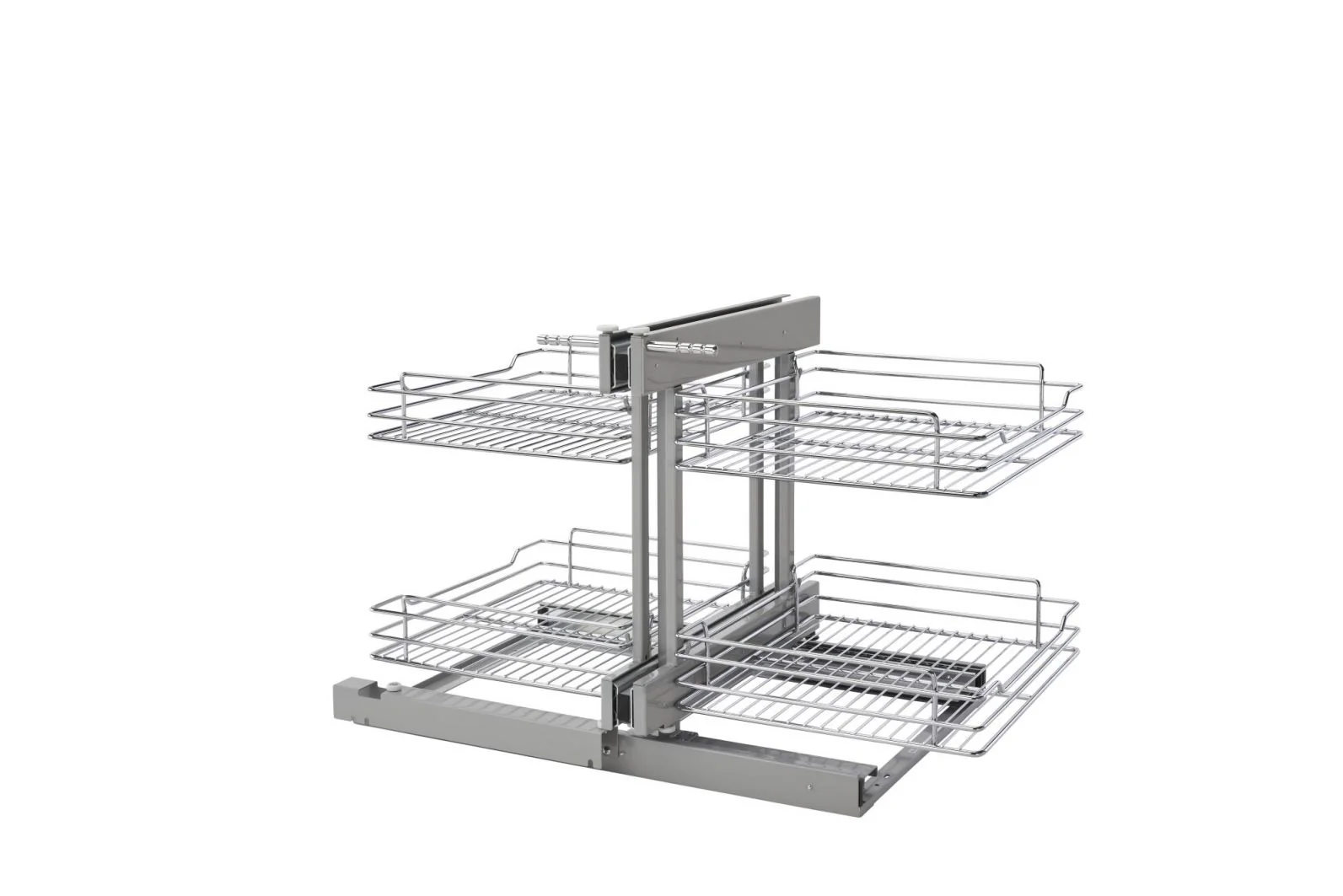 18 in Chrome Blind Corner Organizer Chrome 32.25 in (819 mm) W x 20.12 in (511 mm) D x 21 in (533 mm) H - Image 7